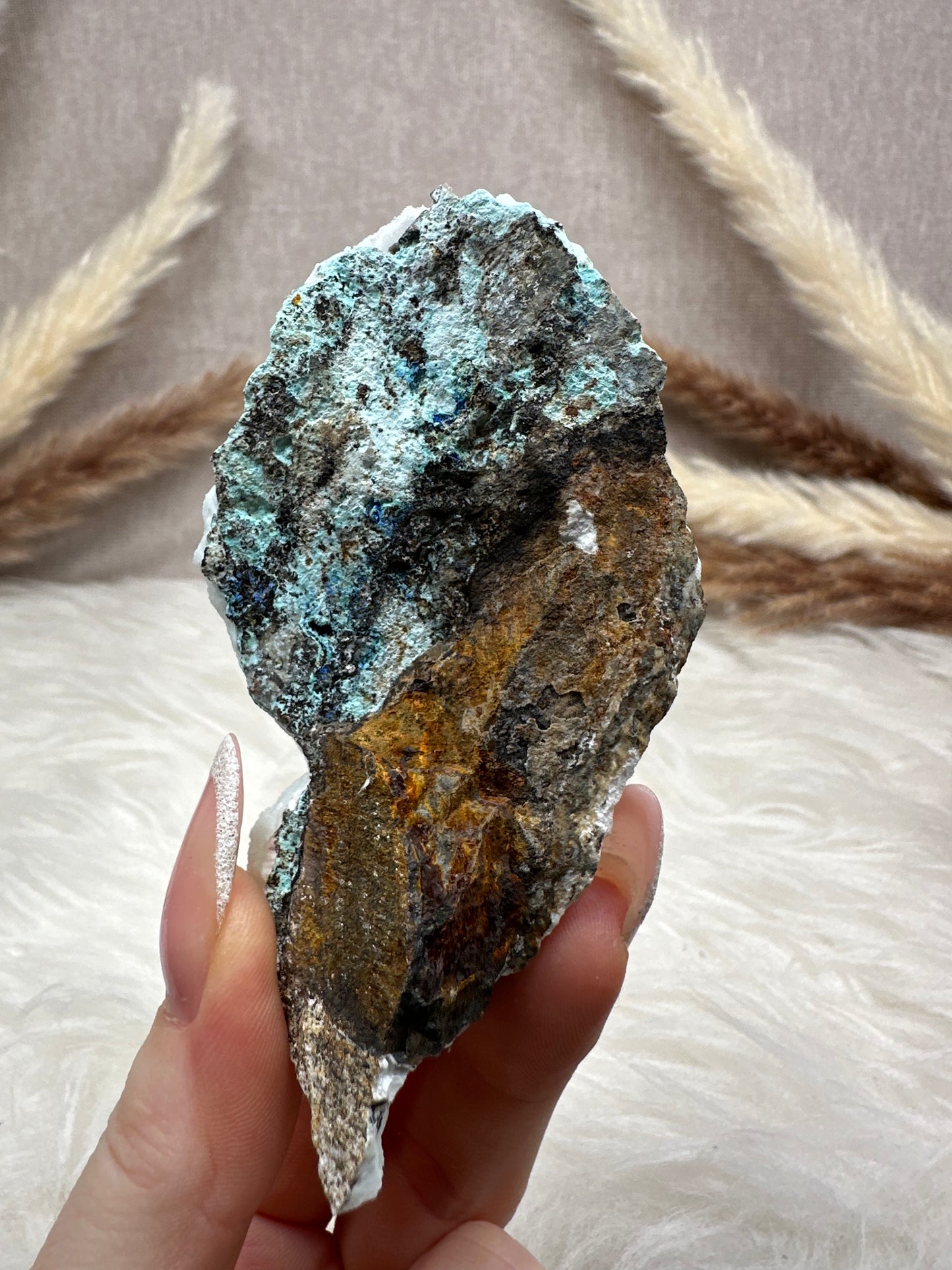 Blaue Aragonit Stufe (5)