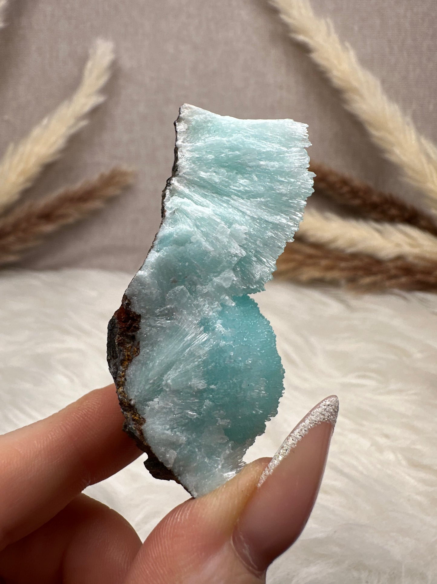 Blaue Aragonit Stufe (7)