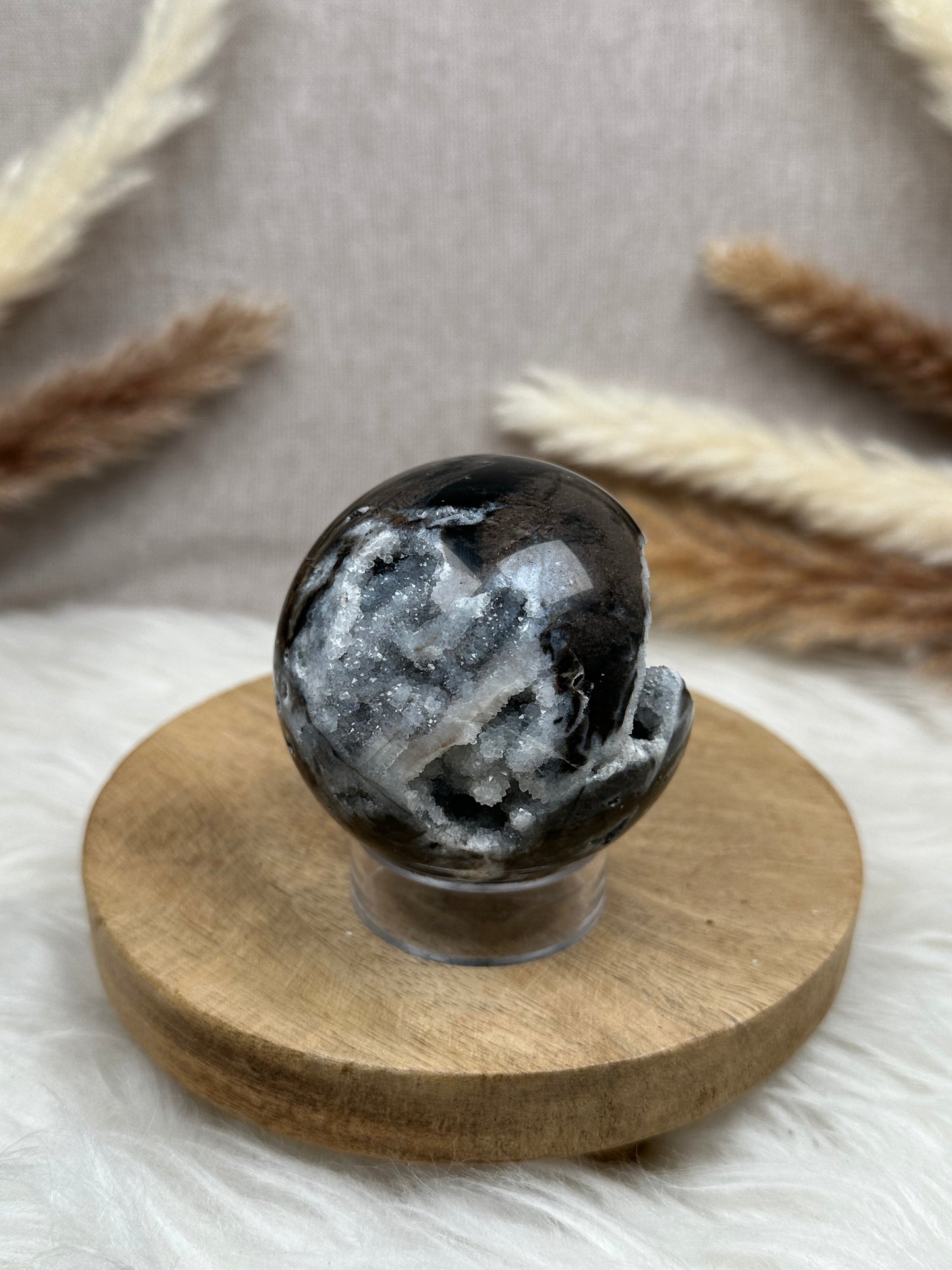 Druzy Chalcedon Kugel (2)