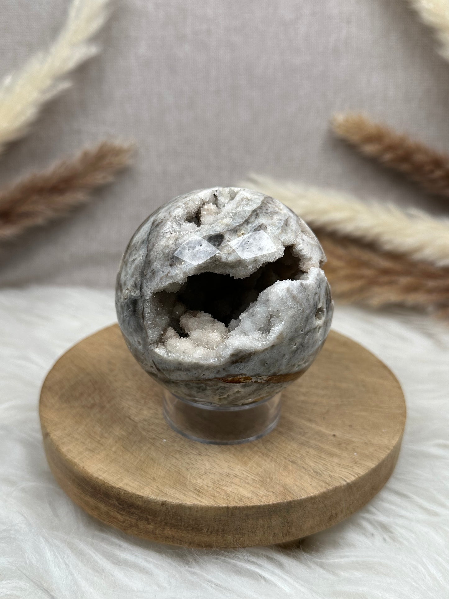 Druzy Chalcedon Kugel (3)