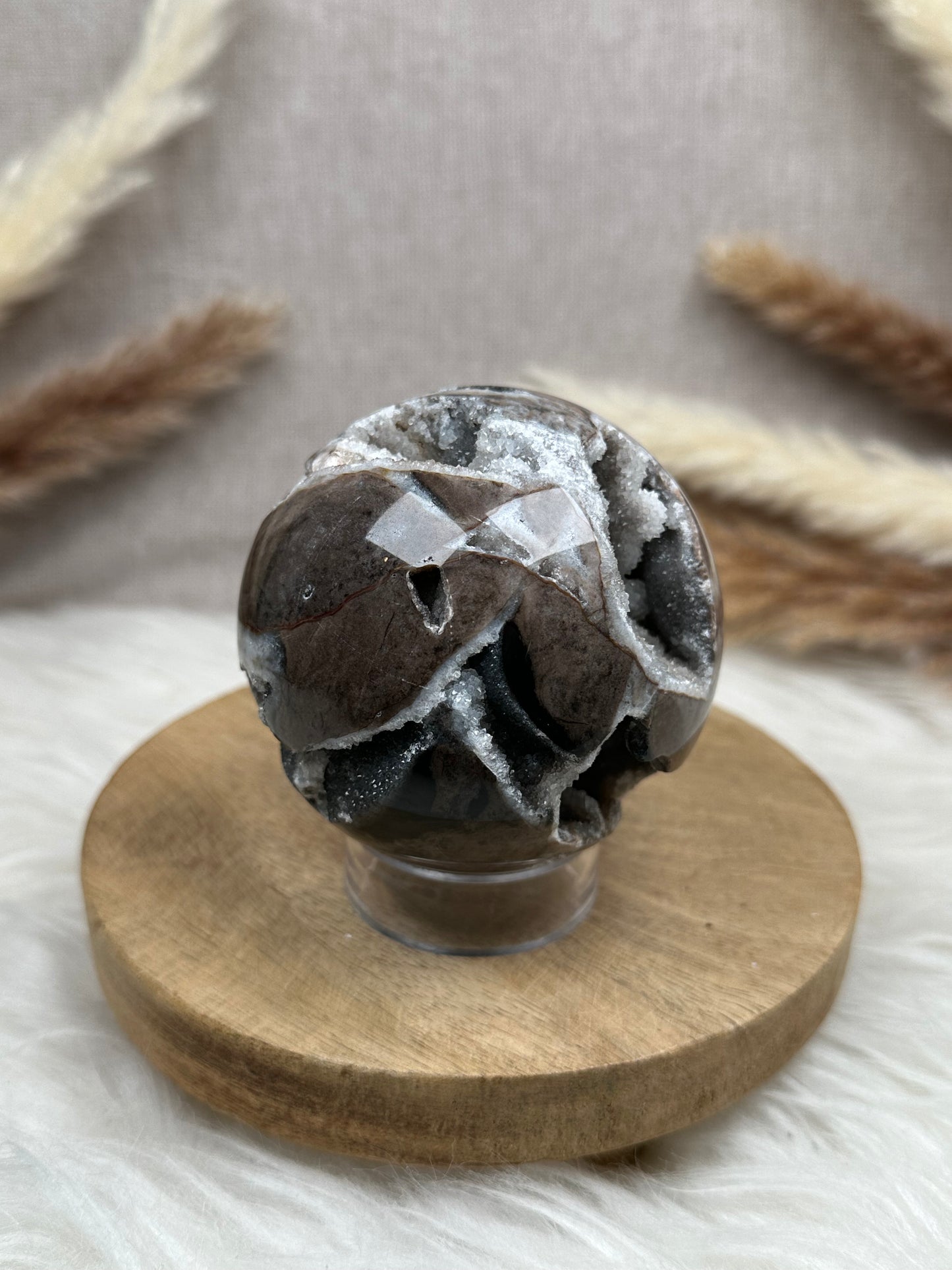 Druzy Chalcedon Kugel (4)