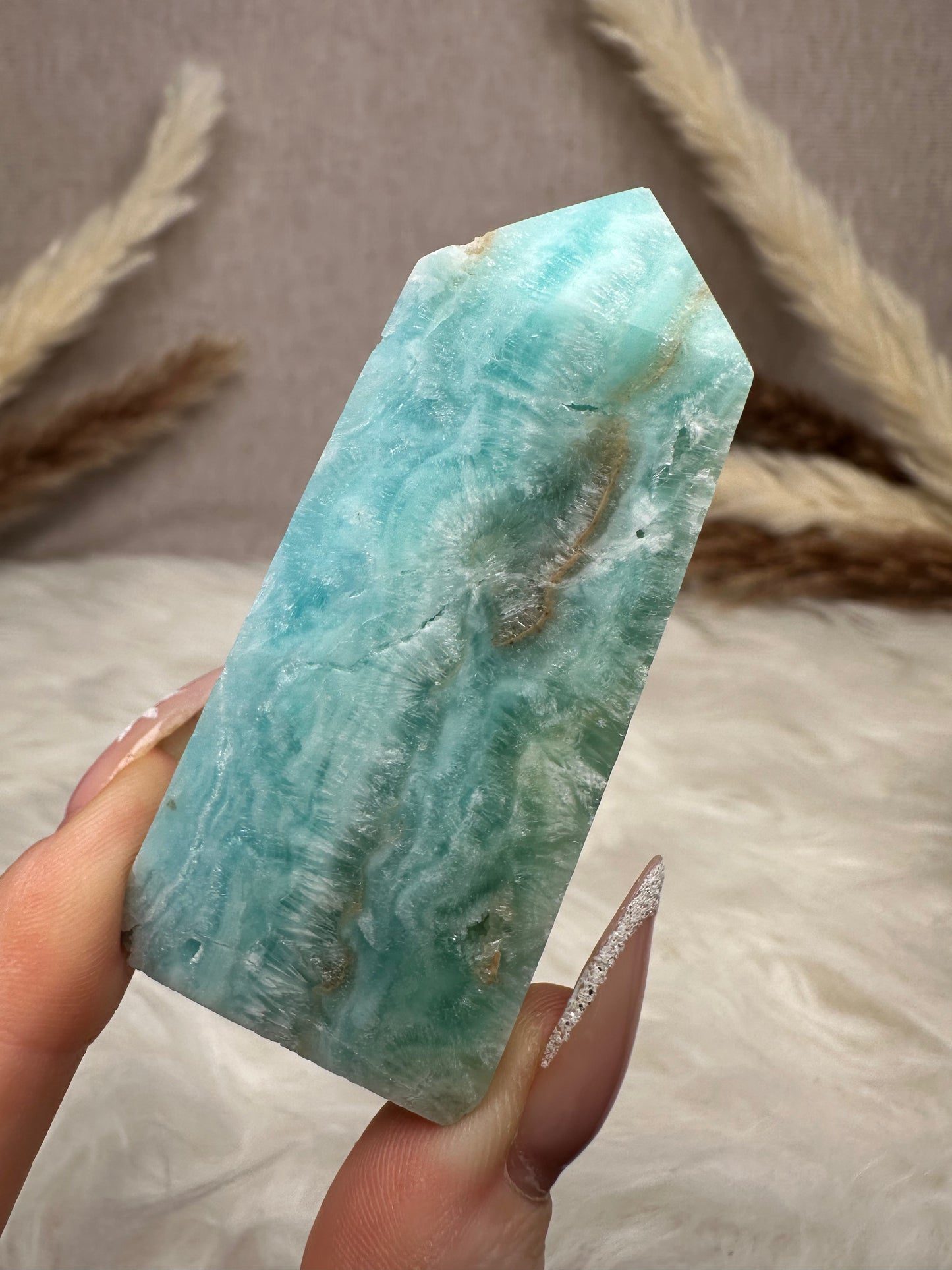 Blauer Aragonit Turm (3)