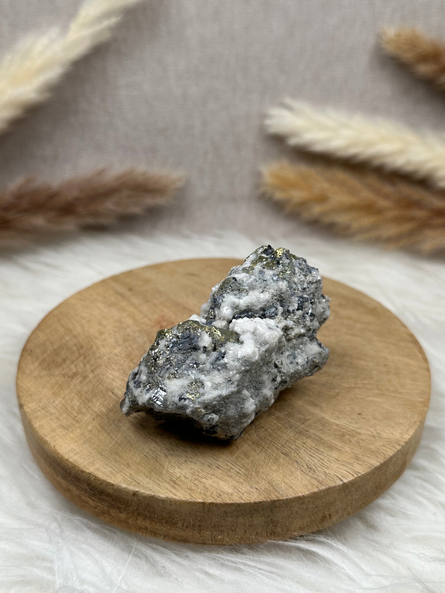 Galenit mit Pyrit & Dolomit Cluster (1)