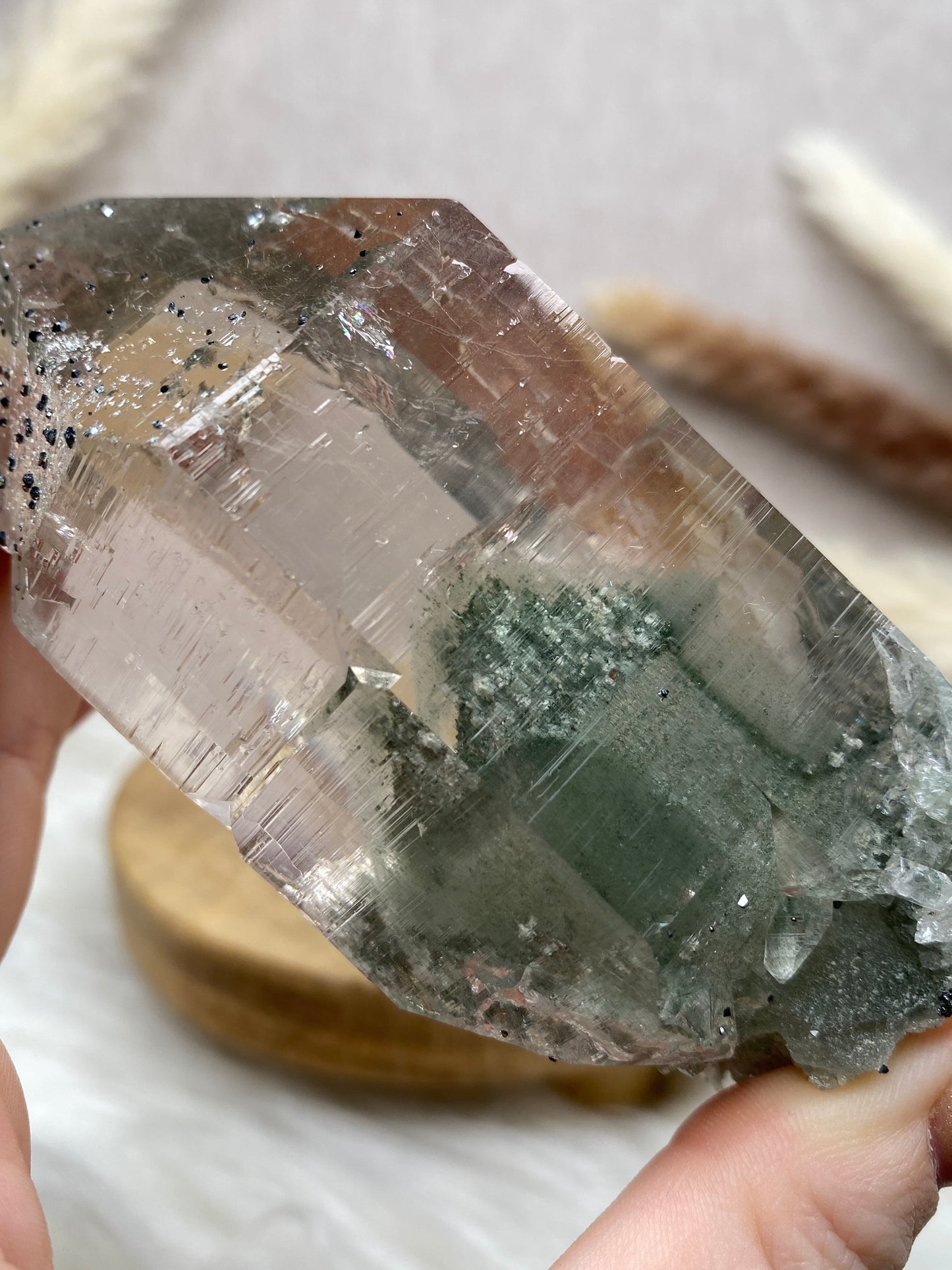 Himalaya Quarz Spitze mit Phantom (2)