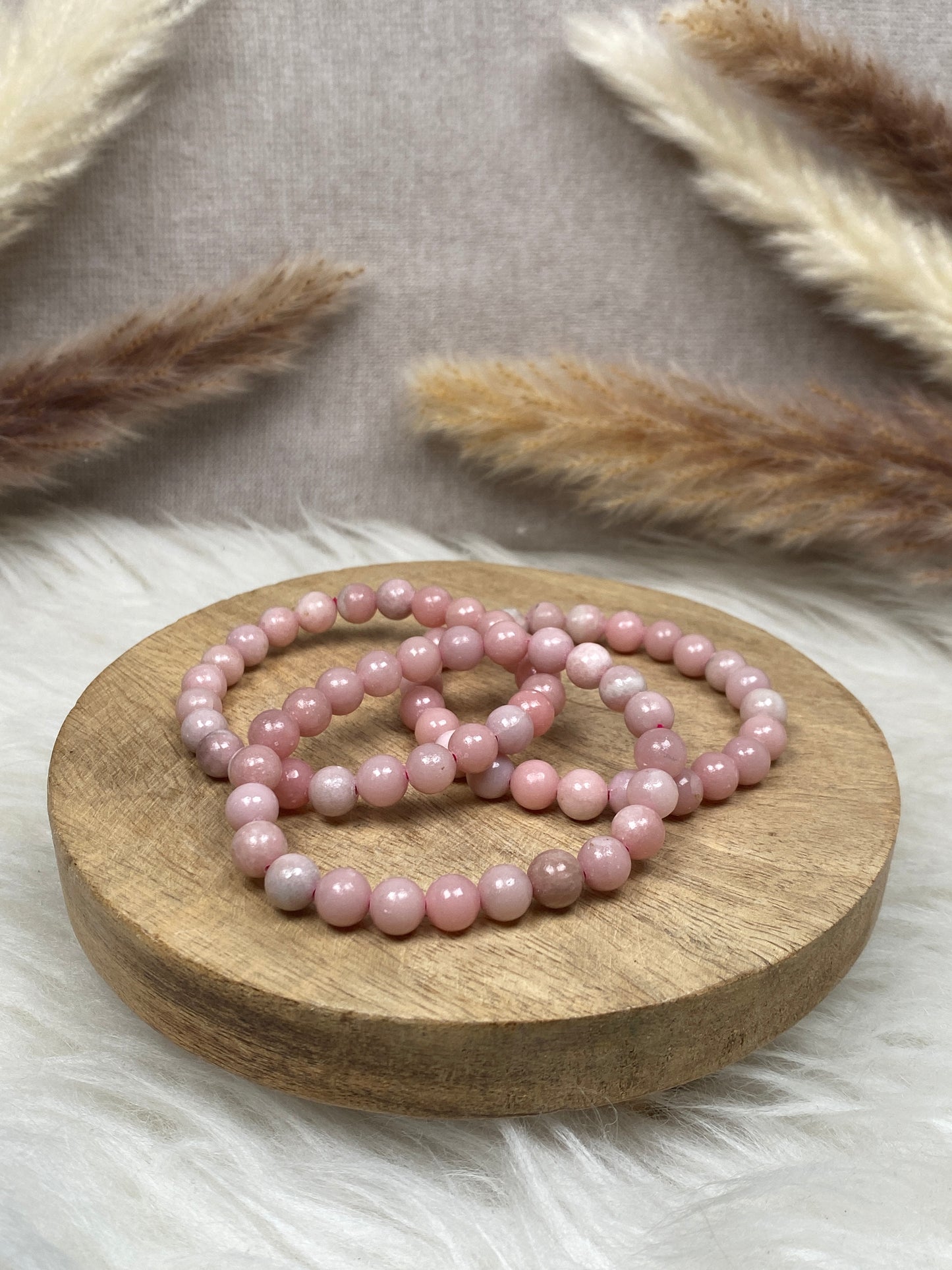 Pinke Andenopal Armbänder