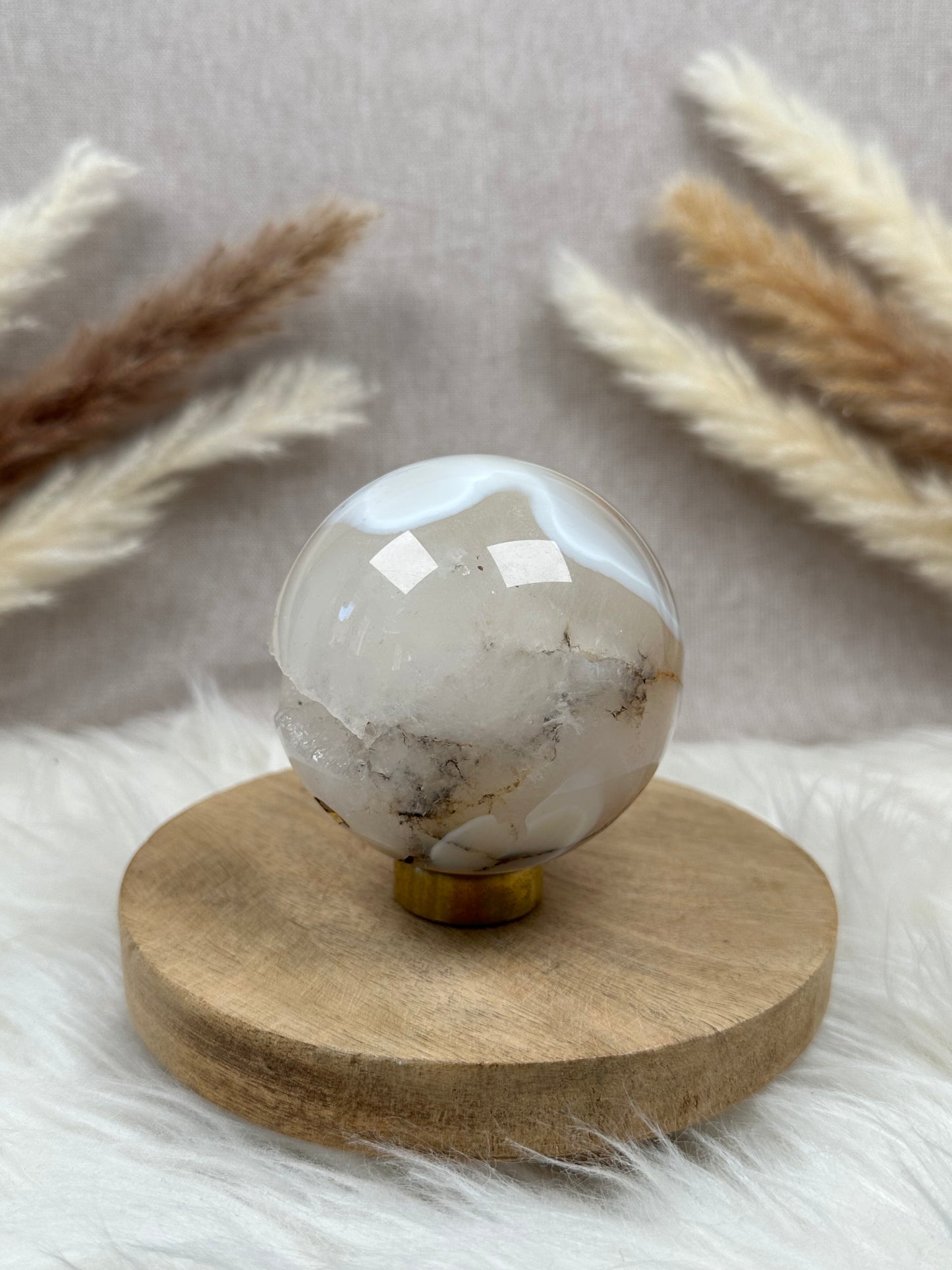 Druzy Achat Kugel (2)