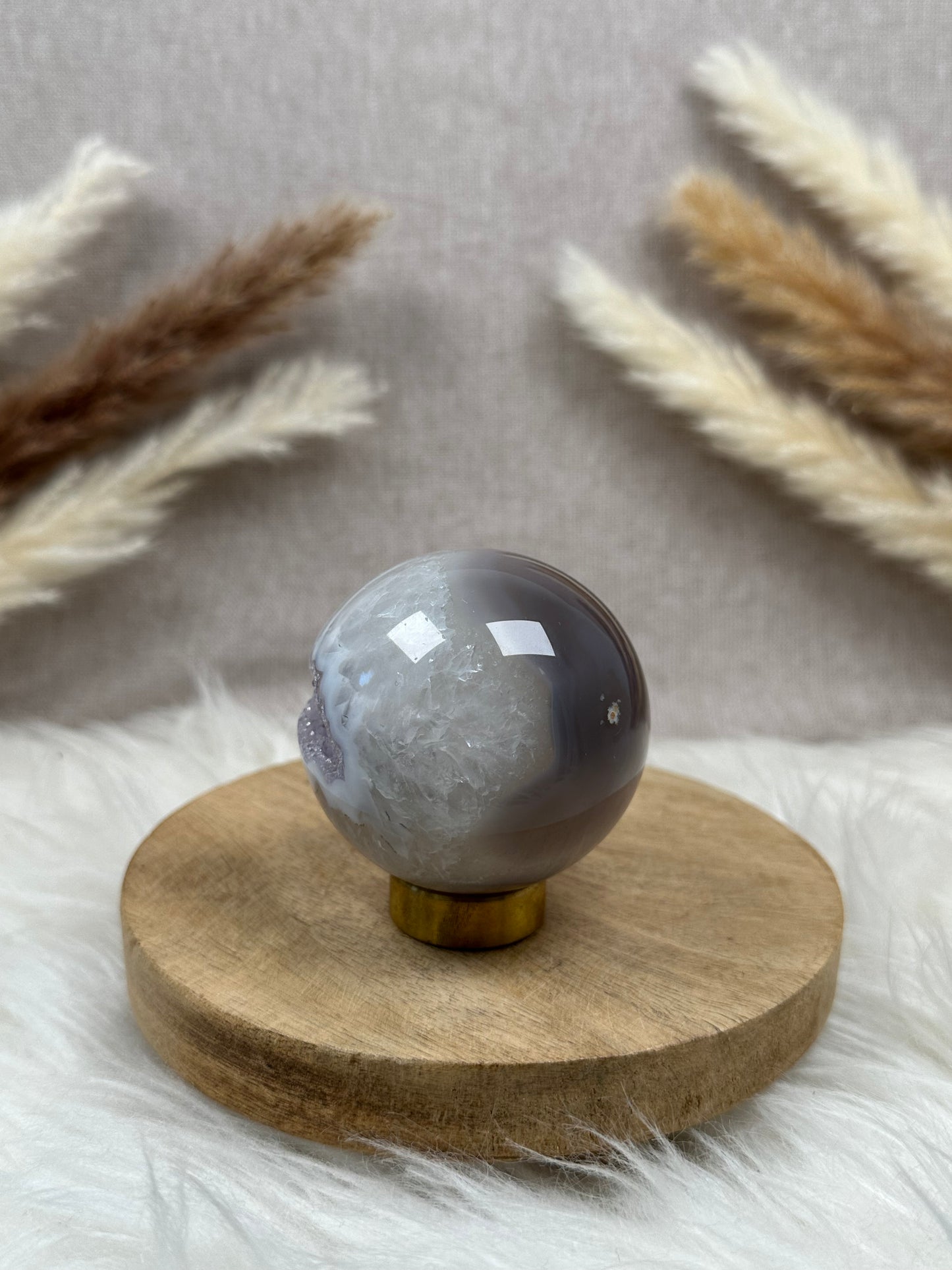 Achat mit Amethyst Kugel (2)