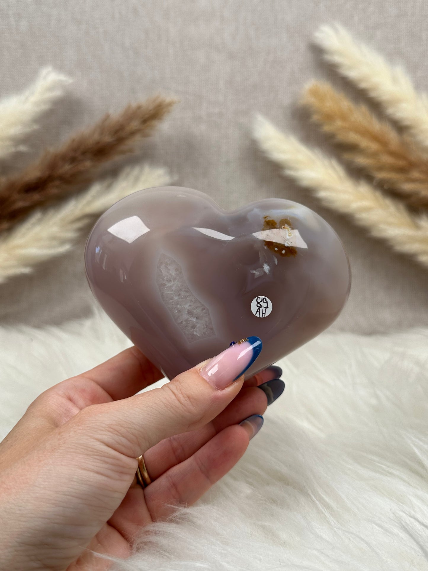 Druzy Achat Herz