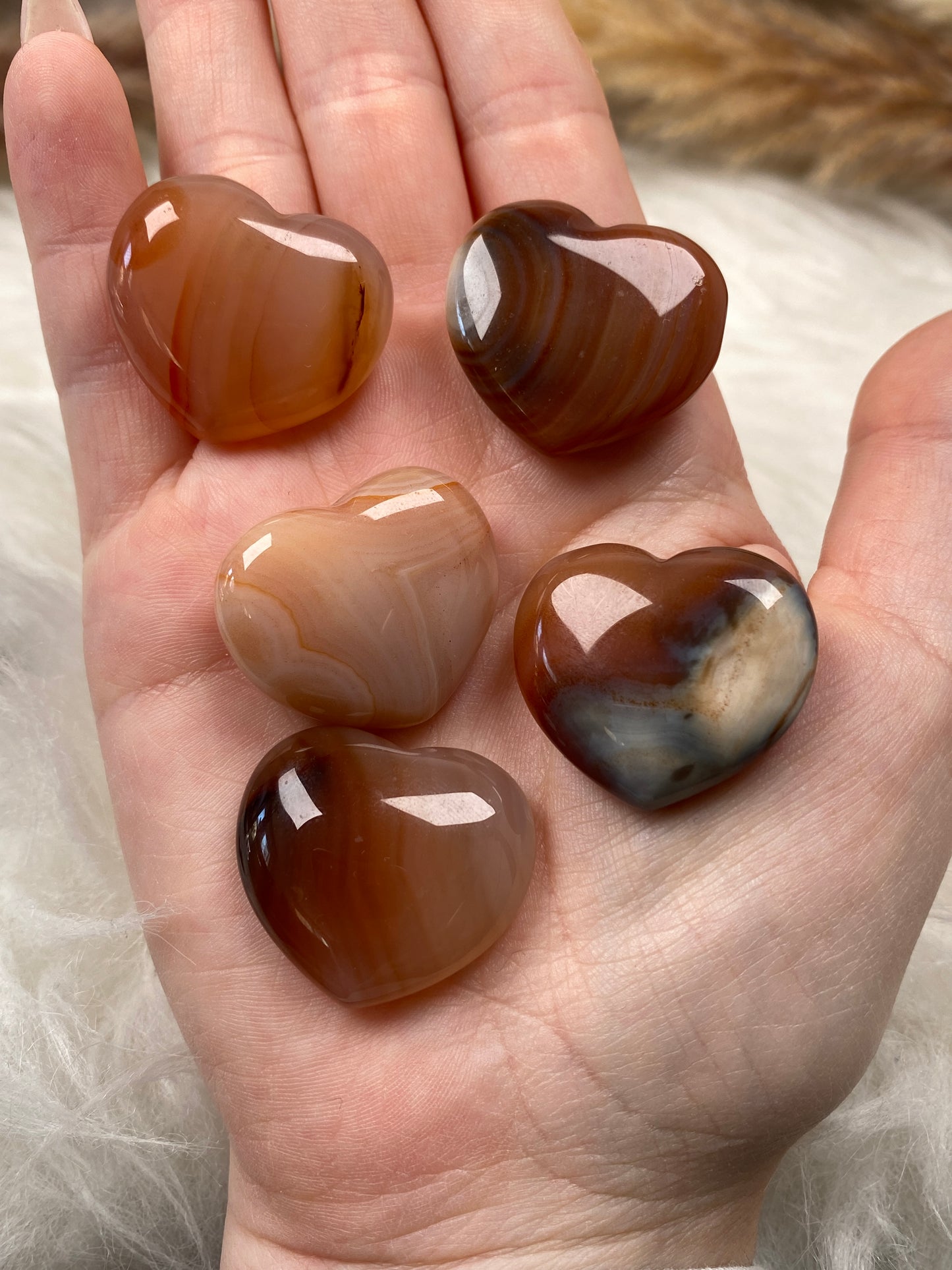 Kleine Karneol Herzchen