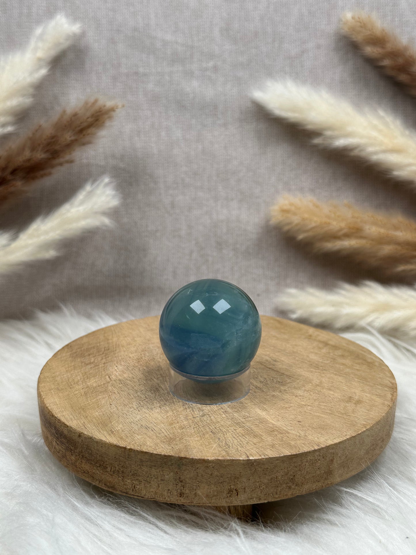 Blaue Fluorit Kugel (1)
