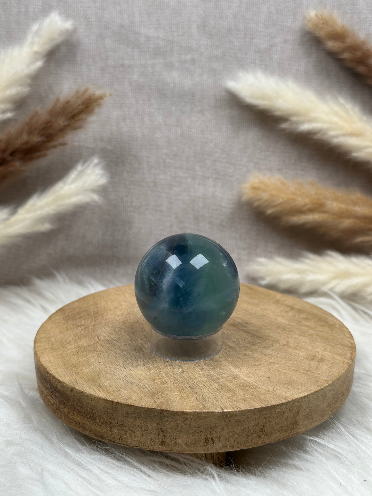 Blaue Fluorit Kugel (3)