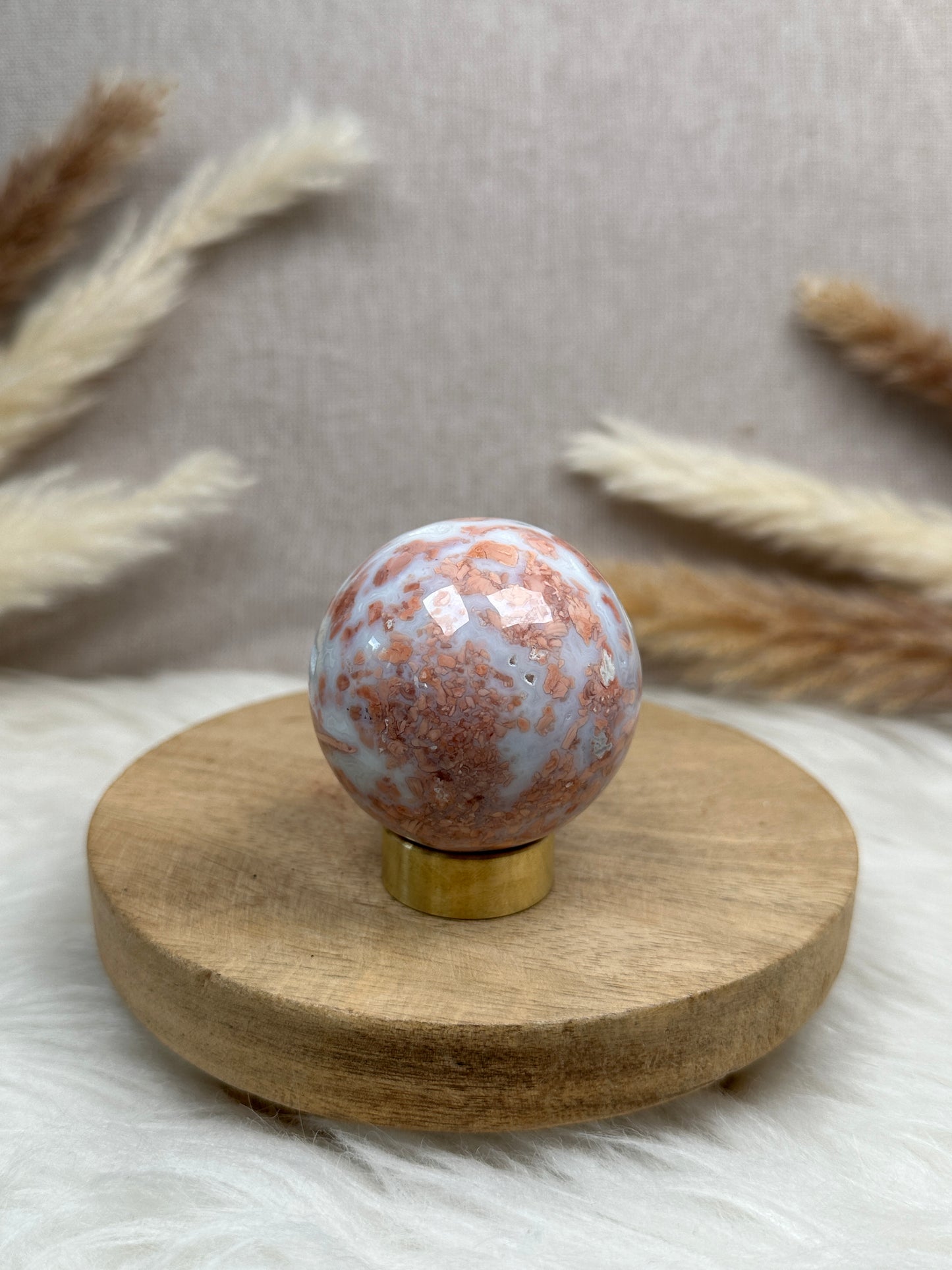Cotton Candy Achat Kugel (2)