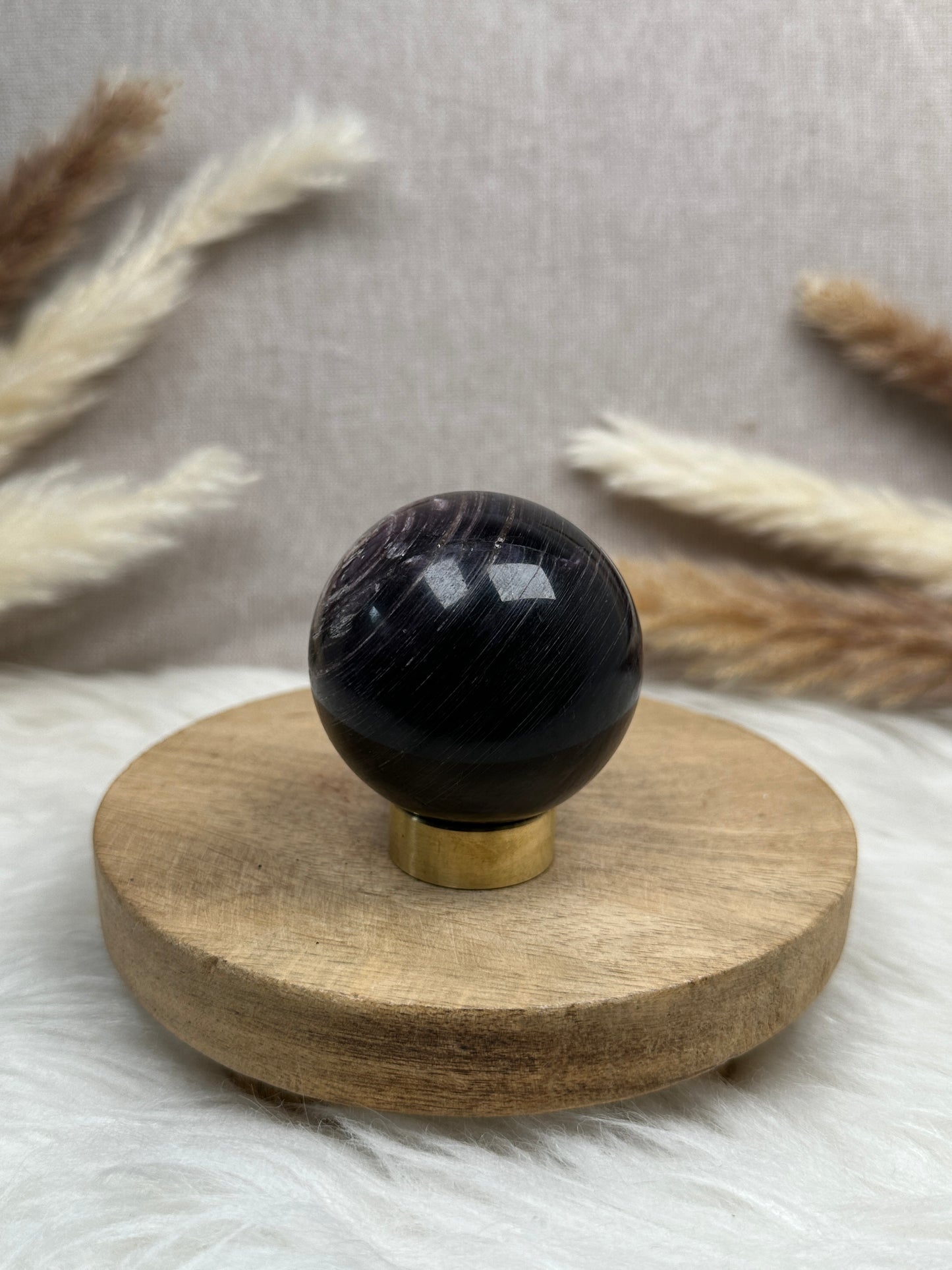 Gemmy Lepidolith Kugel (3)