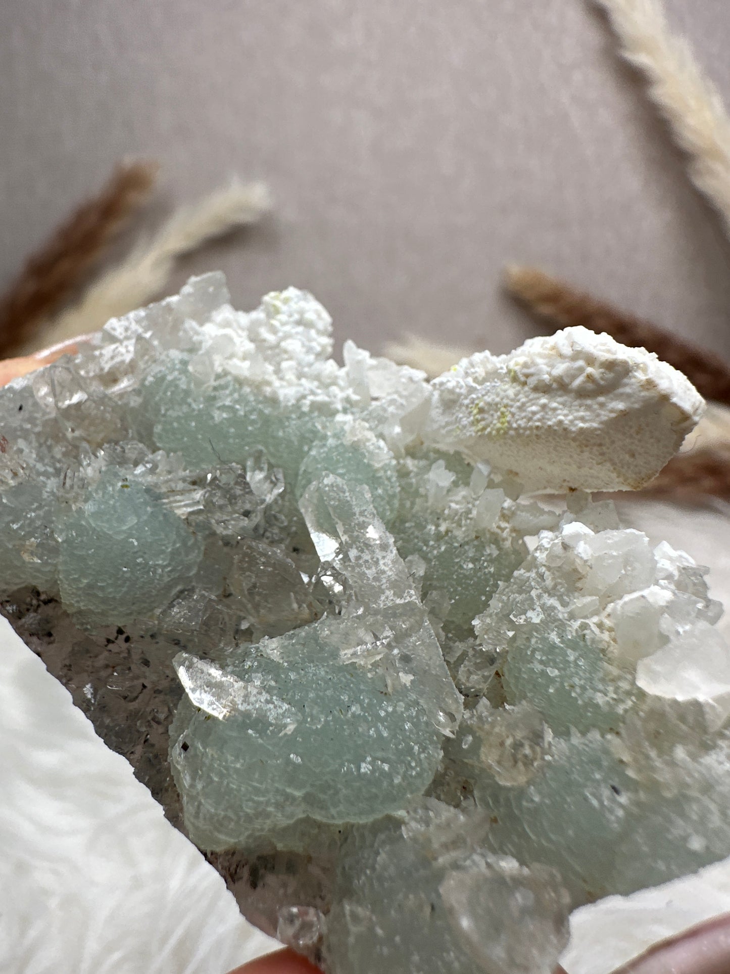 Prehnit mit Quarz Specimen