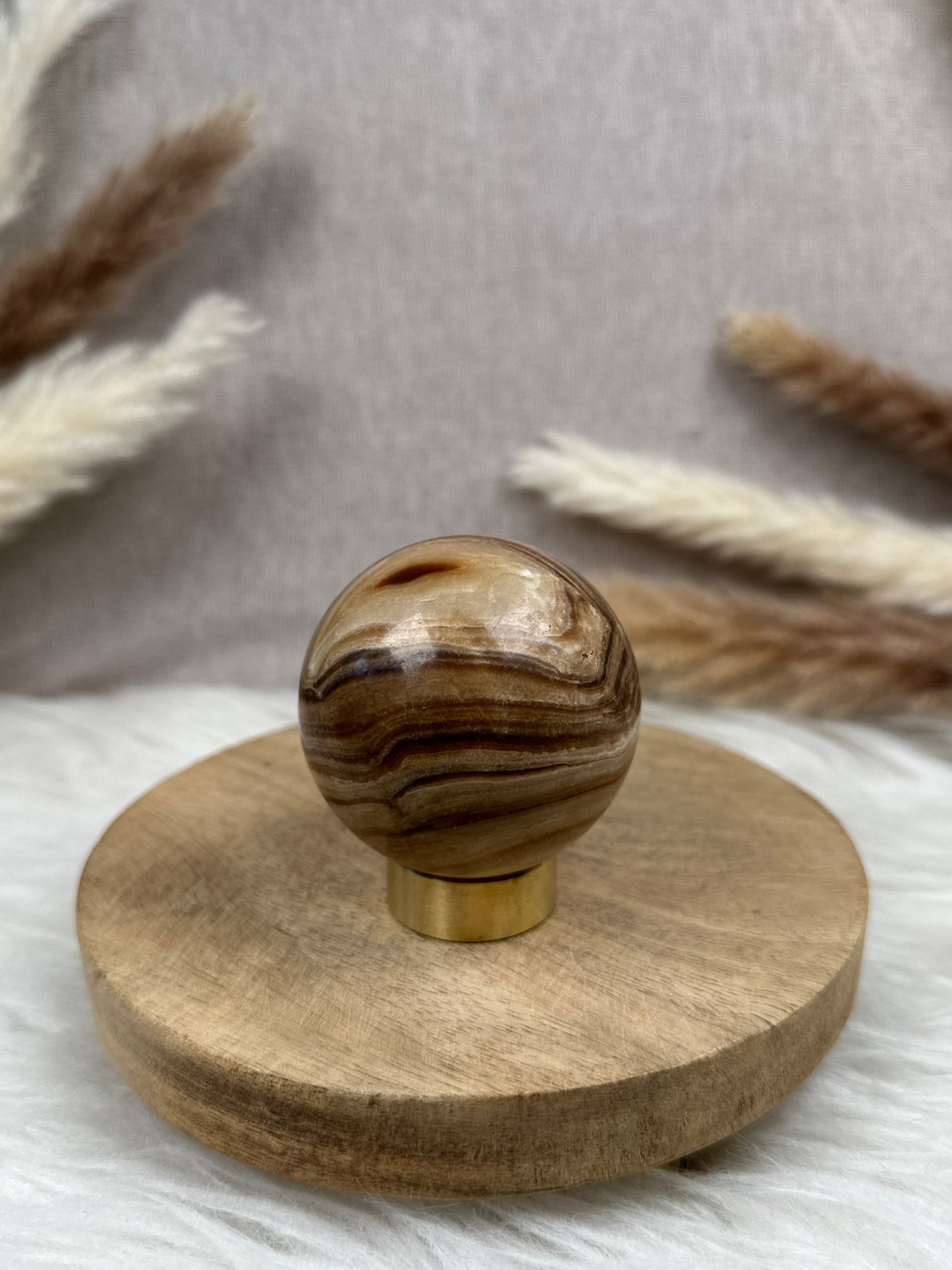 Schokoladen Calcit Kugel (4)