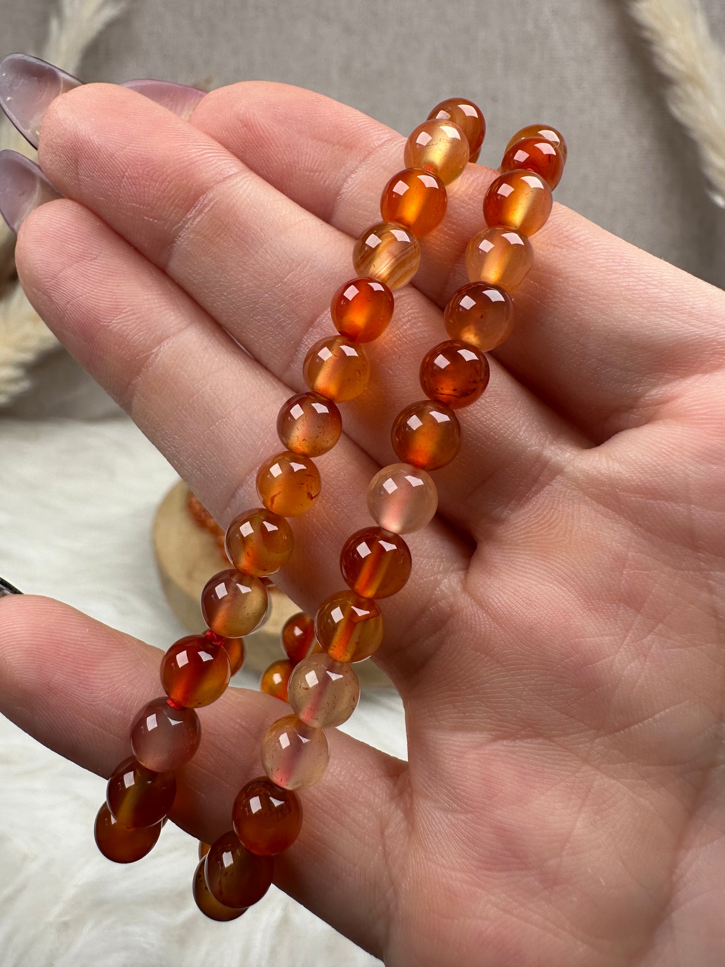 Karneol Armbänder (6 mm)