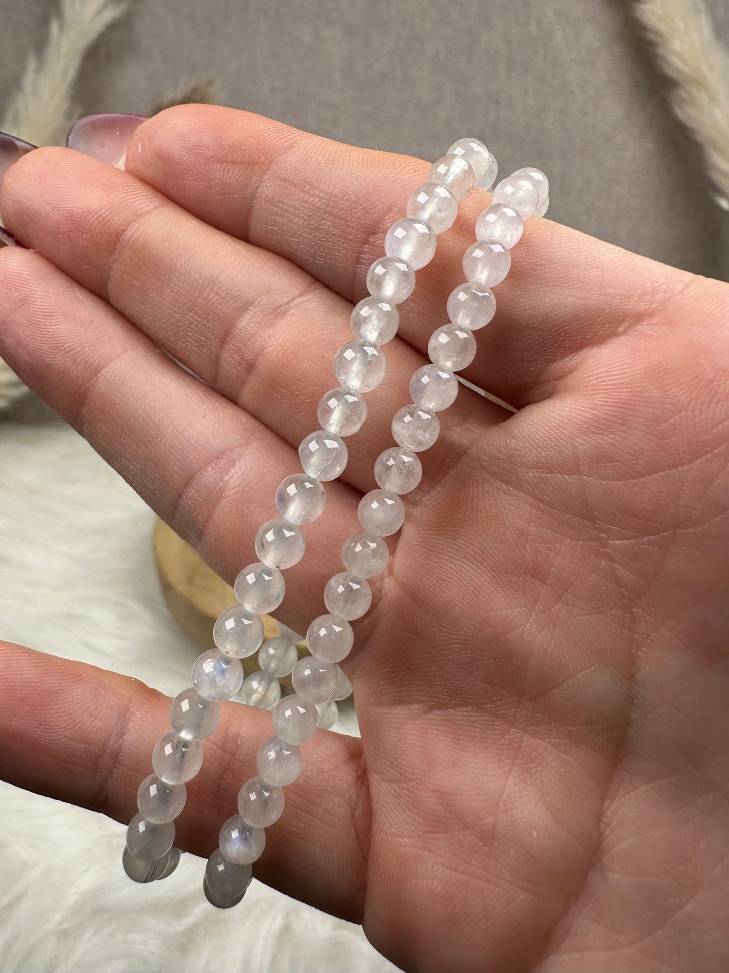 Mondstein Armbänder (4 mm)