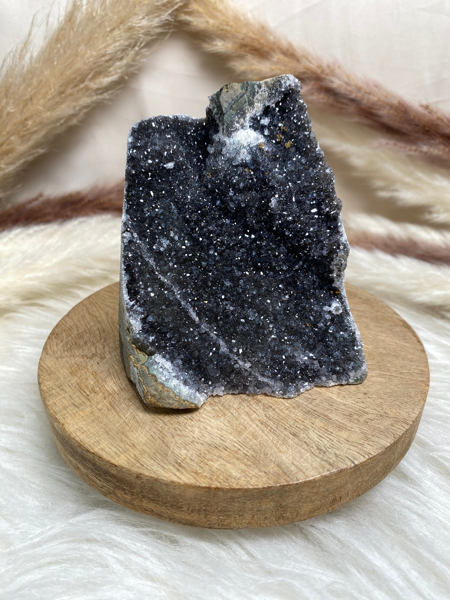 Schwarze Amethyst Freiform