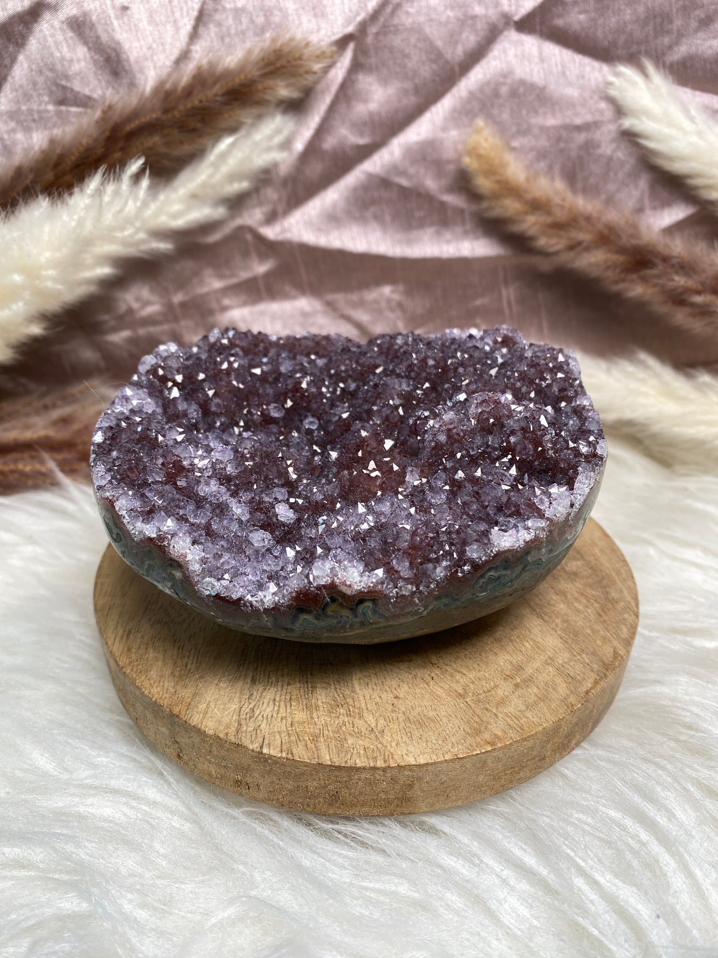 Amethyst Freiform mit Hämatit (2)