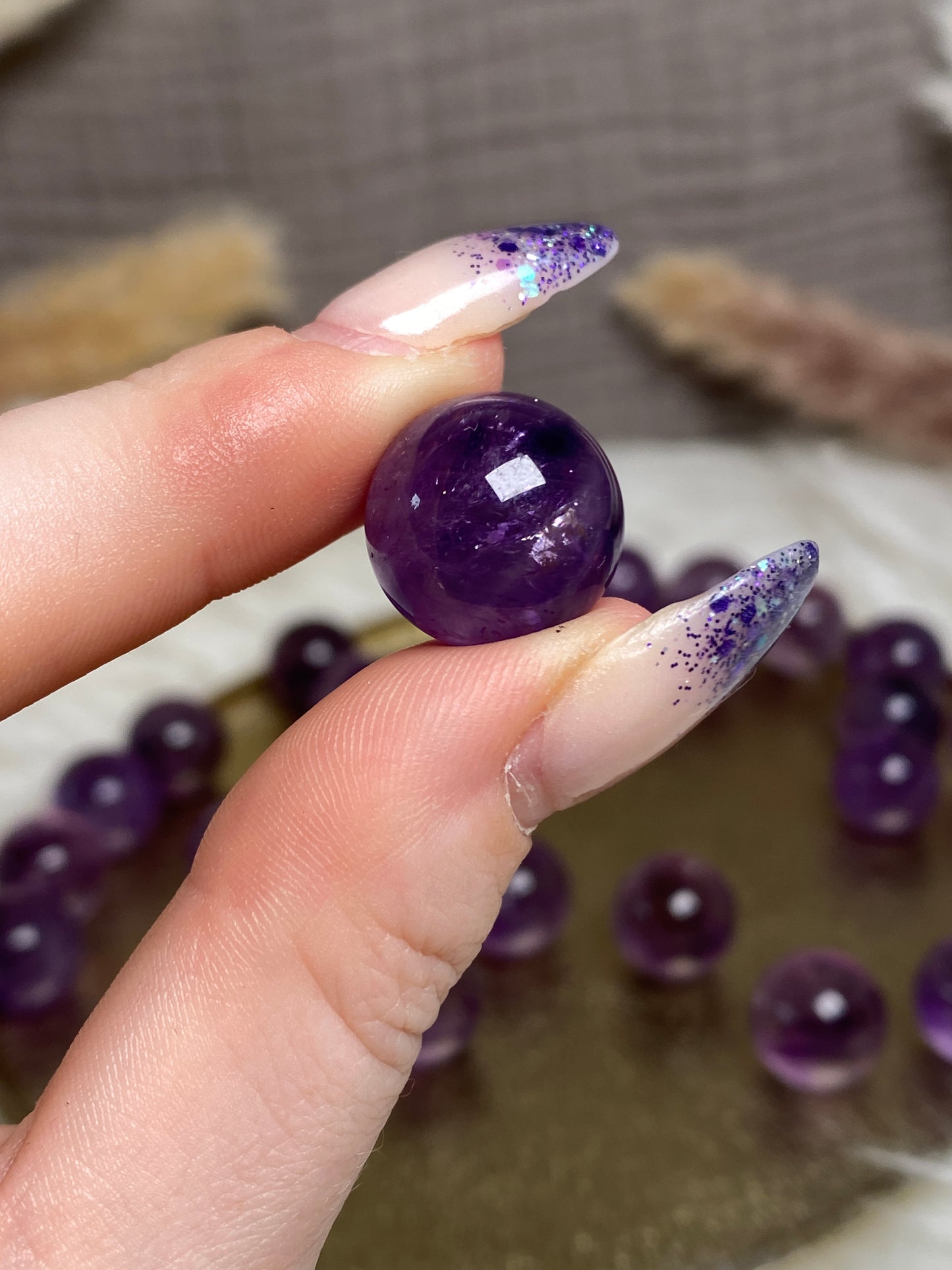 Kleine Amethyst Kugeln (high quality)