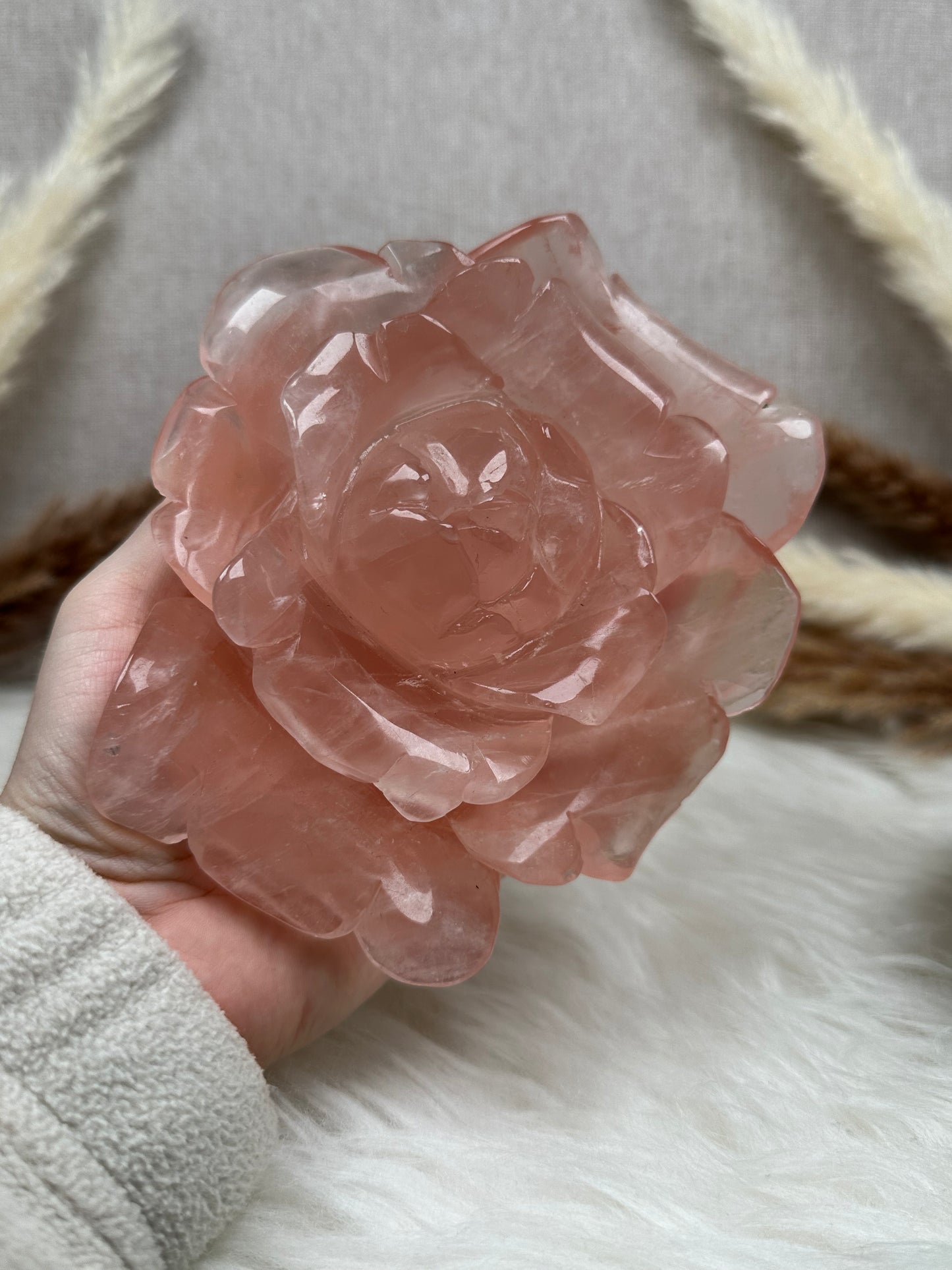 Rosenquarz Rose (3)