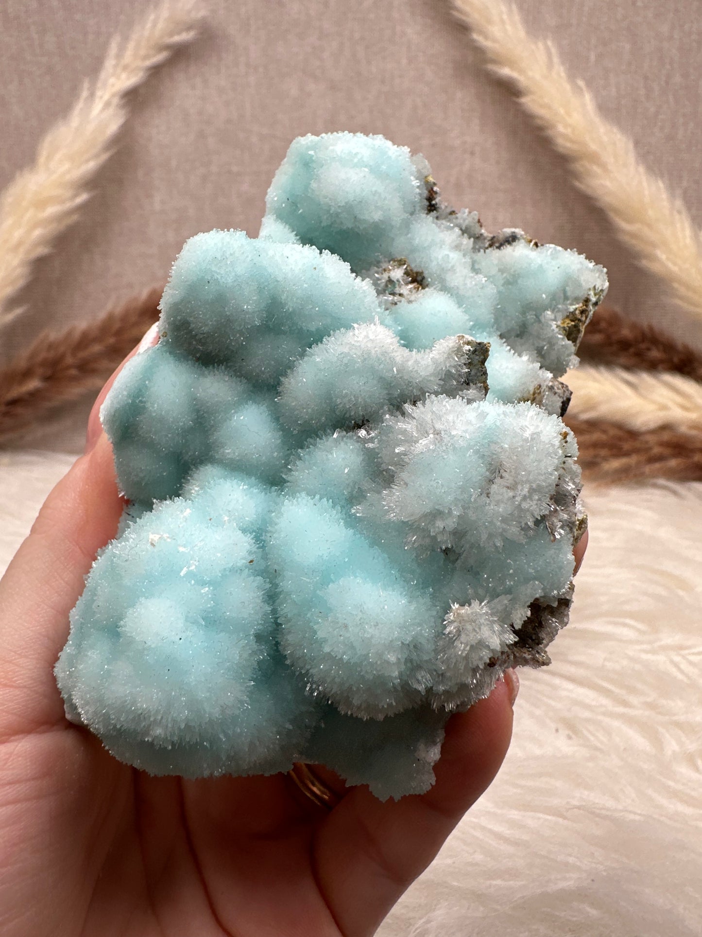 Blaue Aragonit Stufe (1)