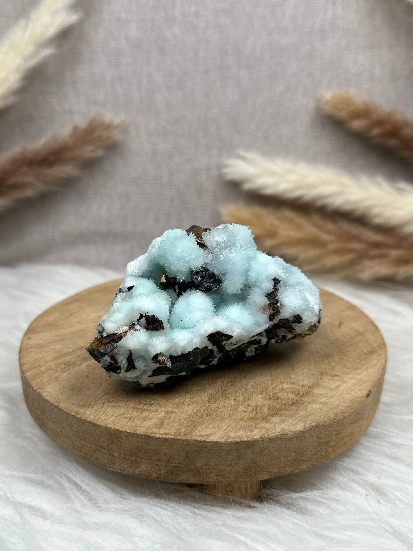 Blaue Aragonit Stufe (3)