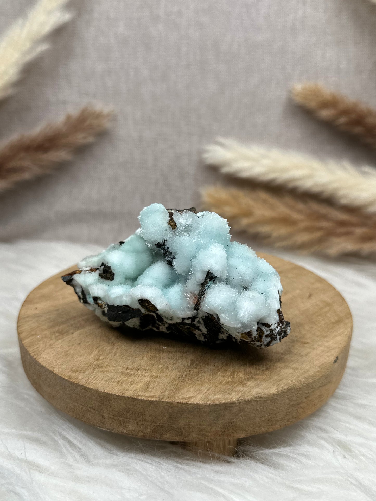 Blaue Aragonit Stufe (3)