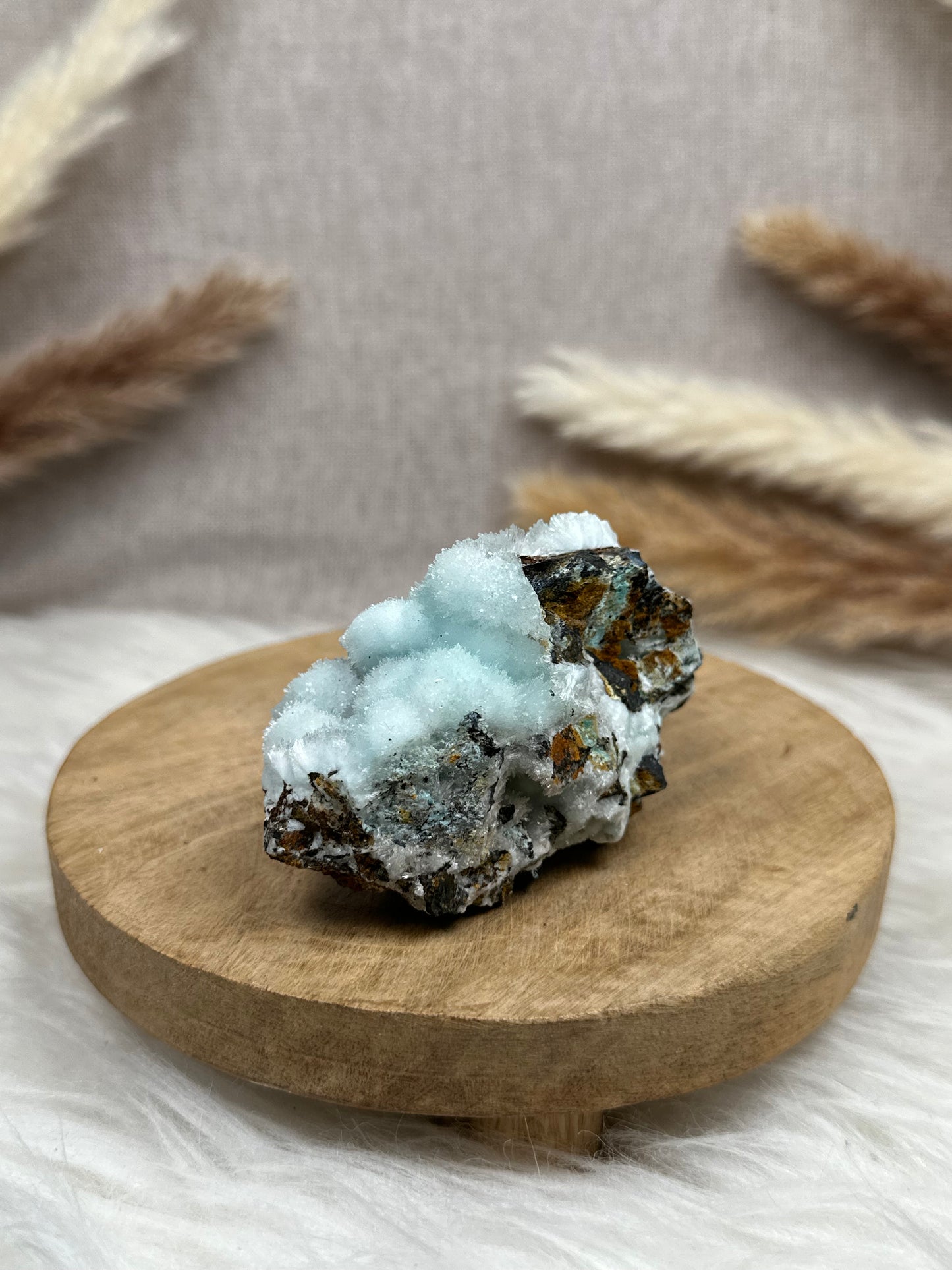 Blaue Aragonit Stufe (3)