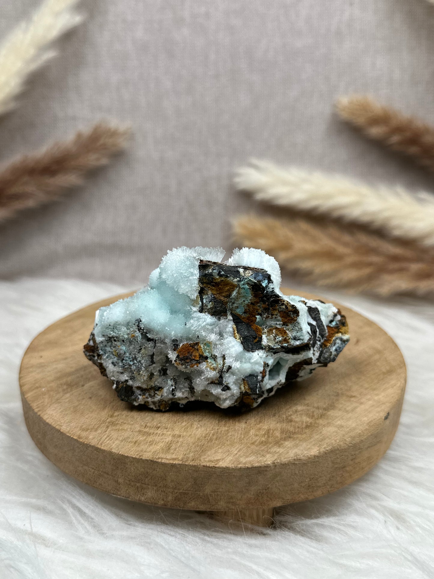 Blaue Aragonit Stufe (3)