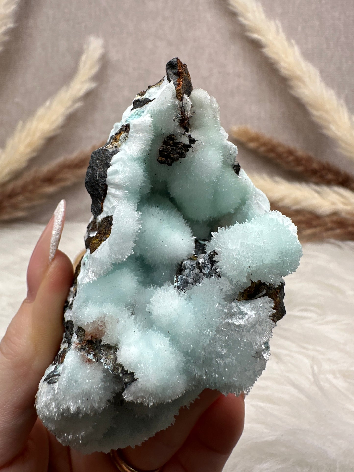 Blaue Aragonit Stufe (3)