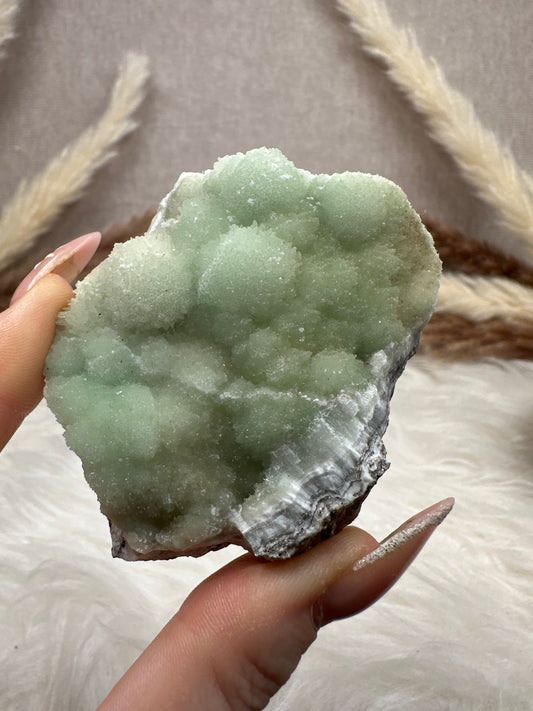 Blau-grüne Aragonit Stufe (4)