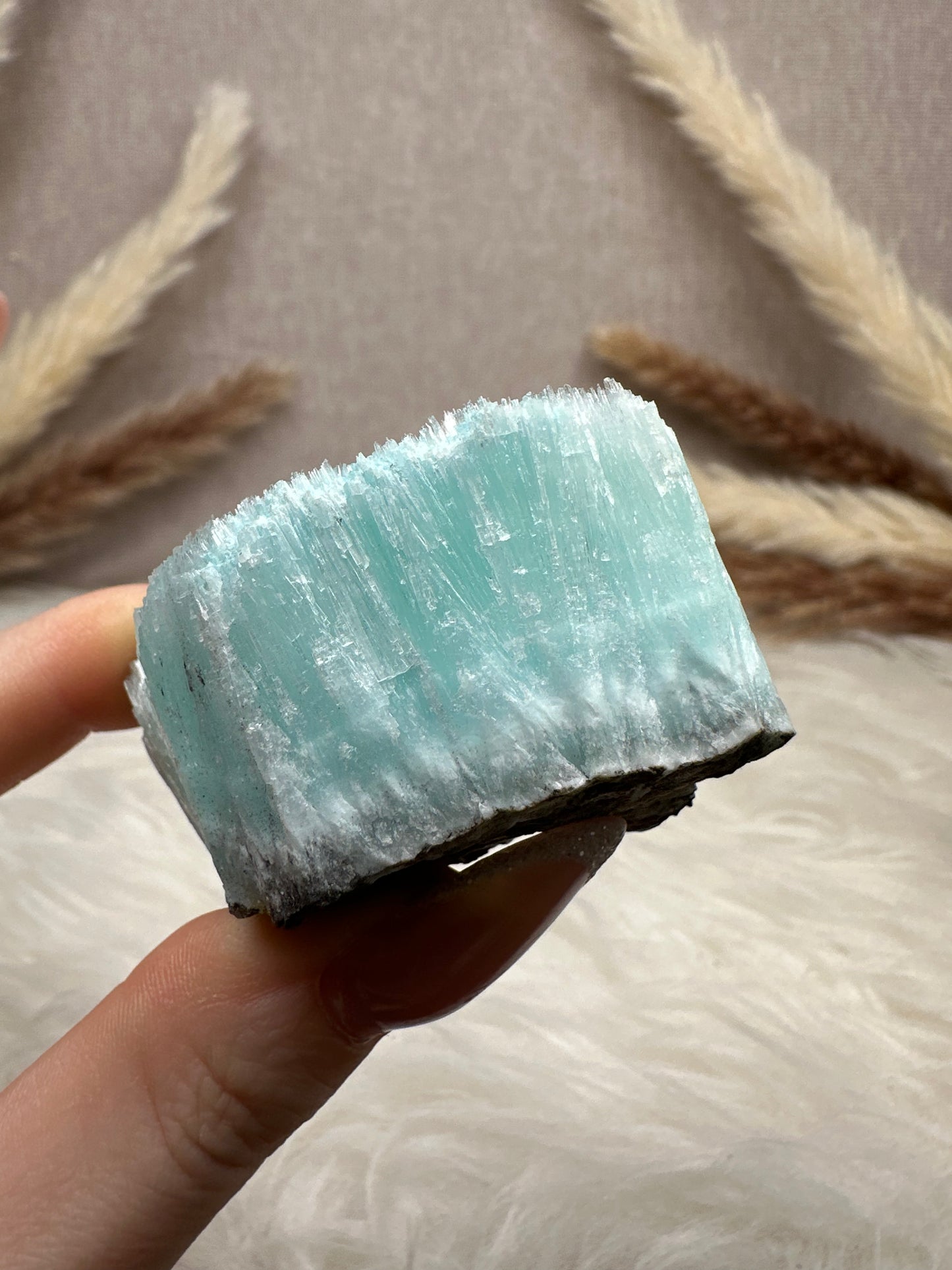 Blaue Aragonit Stufe (8)