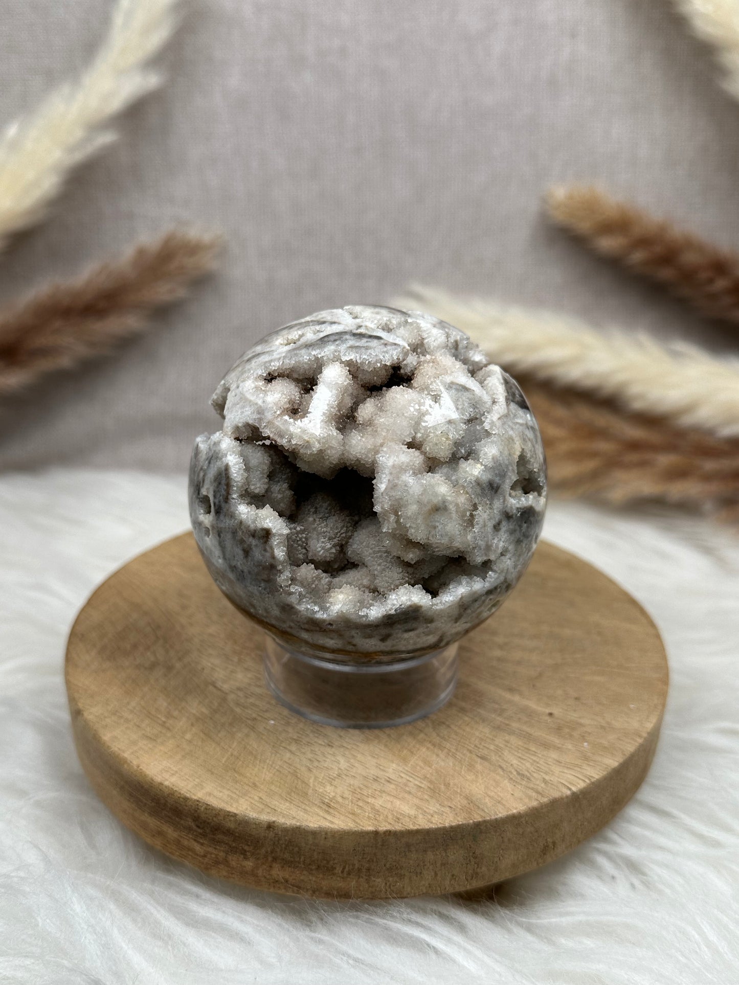 Druzy Chalcedon Kugel (3)