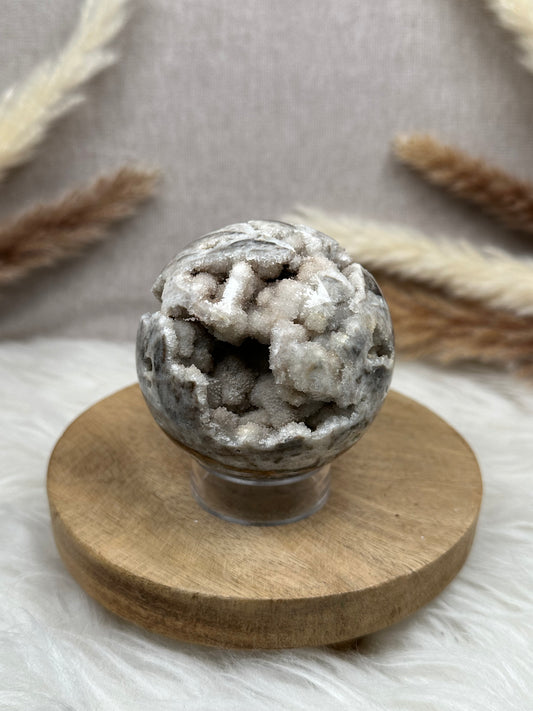 Druzy Chalcedon Kugel (3)