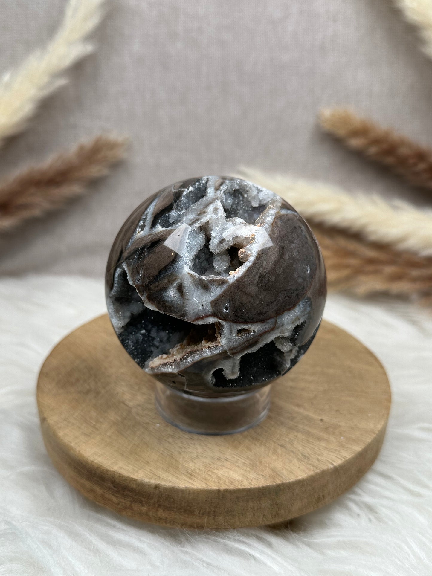 Druzy Chalcedon Kugel (4)