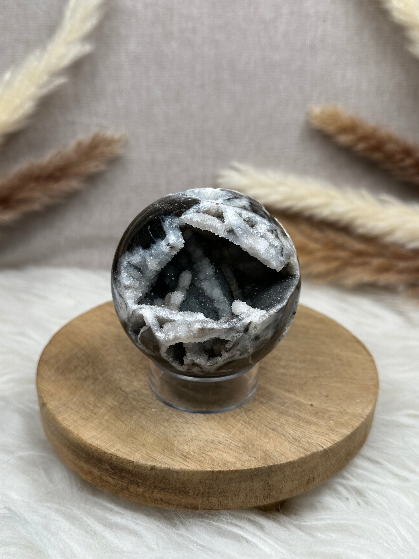 Druzy Chalcedon Kugel (5)