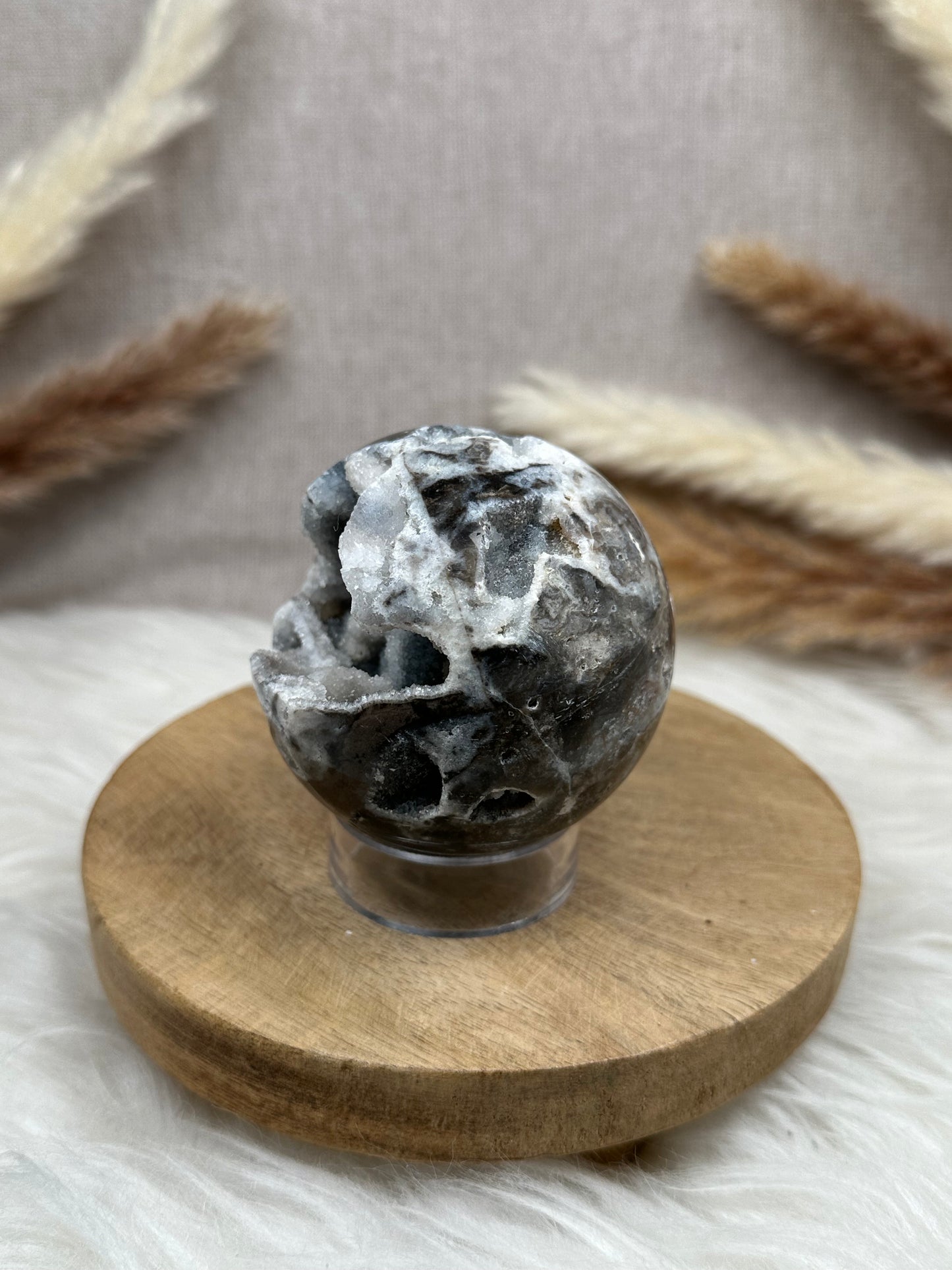 Druzy Chalcedon Kugel (5)