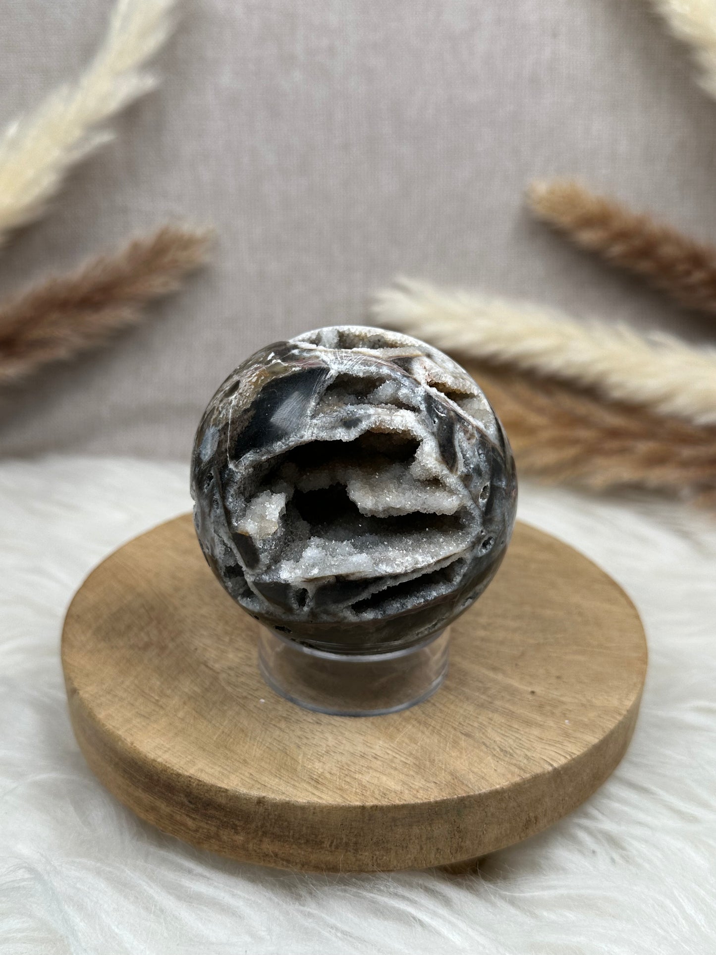 Druzy Chalcedon Kugel (6)