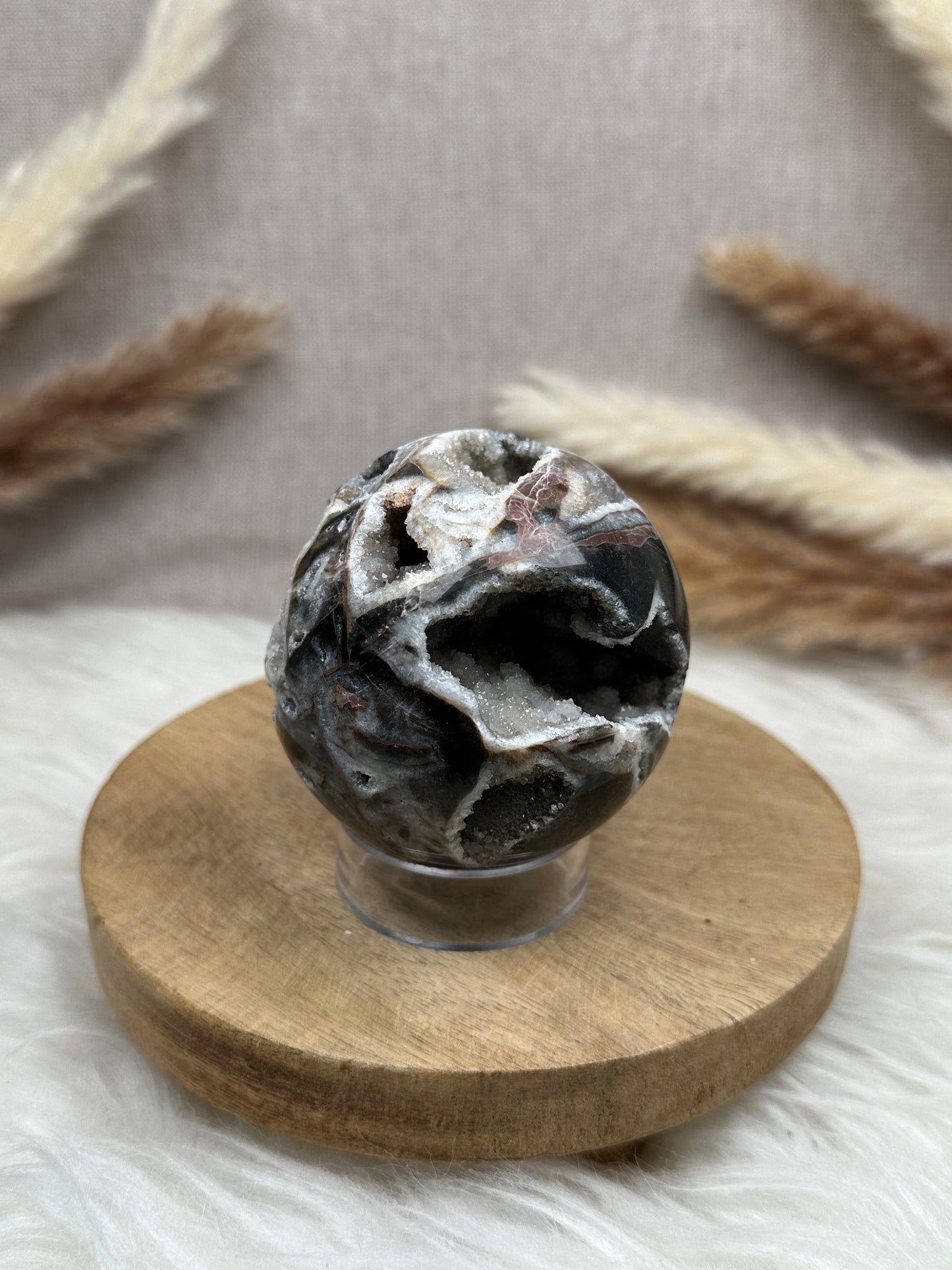 Druzy Chalcedon Kugel (6)