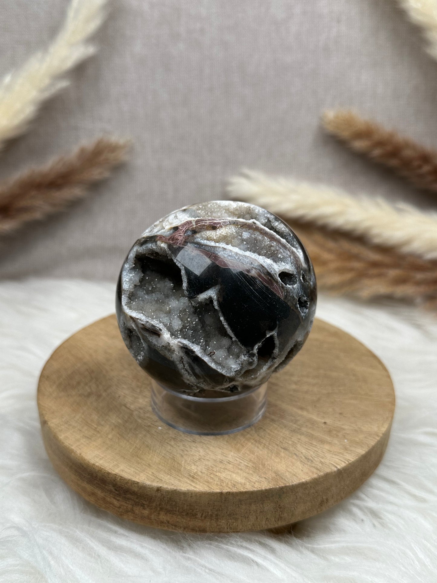 Druzy Chalcedon Kugel (6)