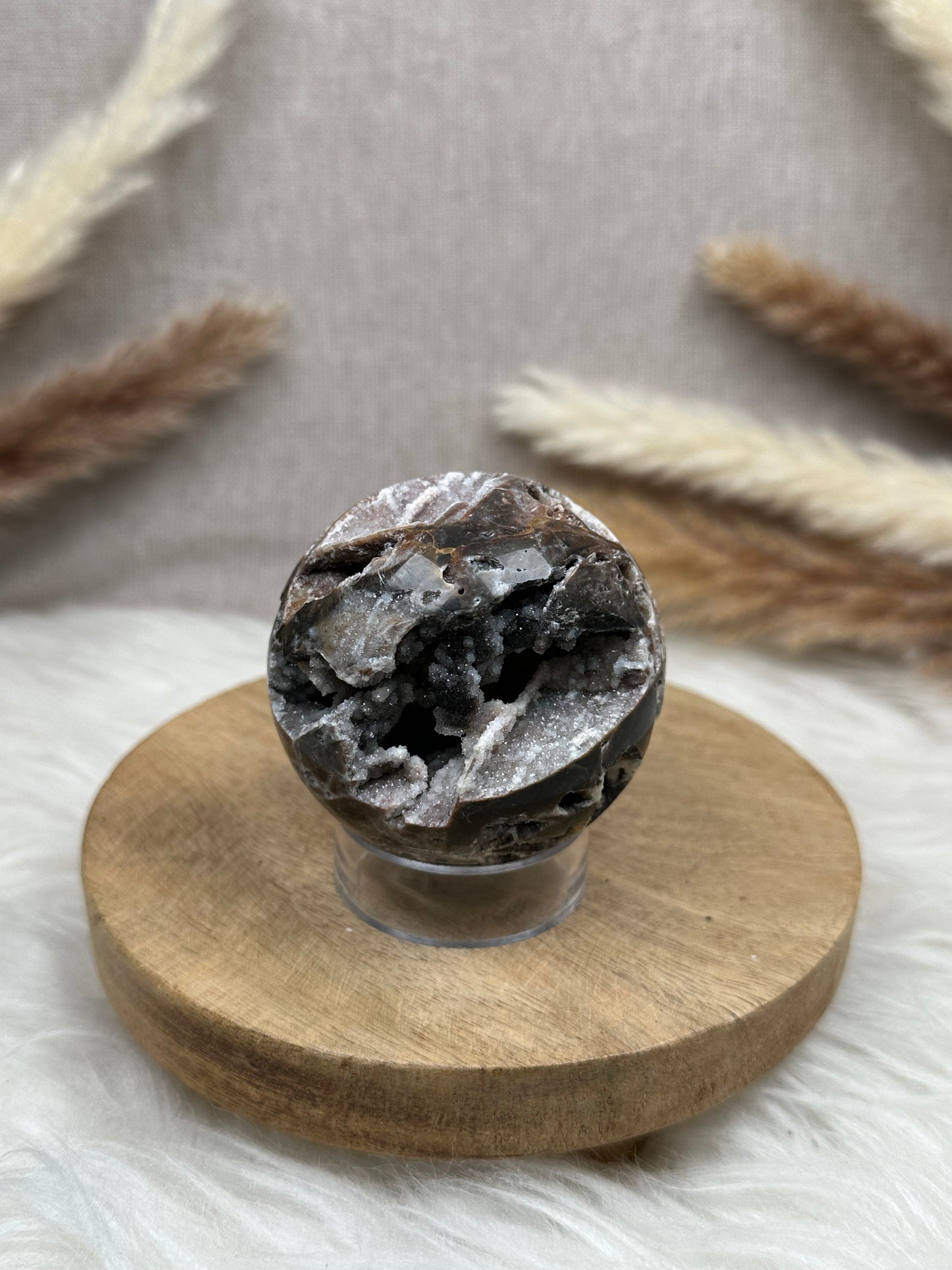 Druzy Chalcedon Kugel (7)