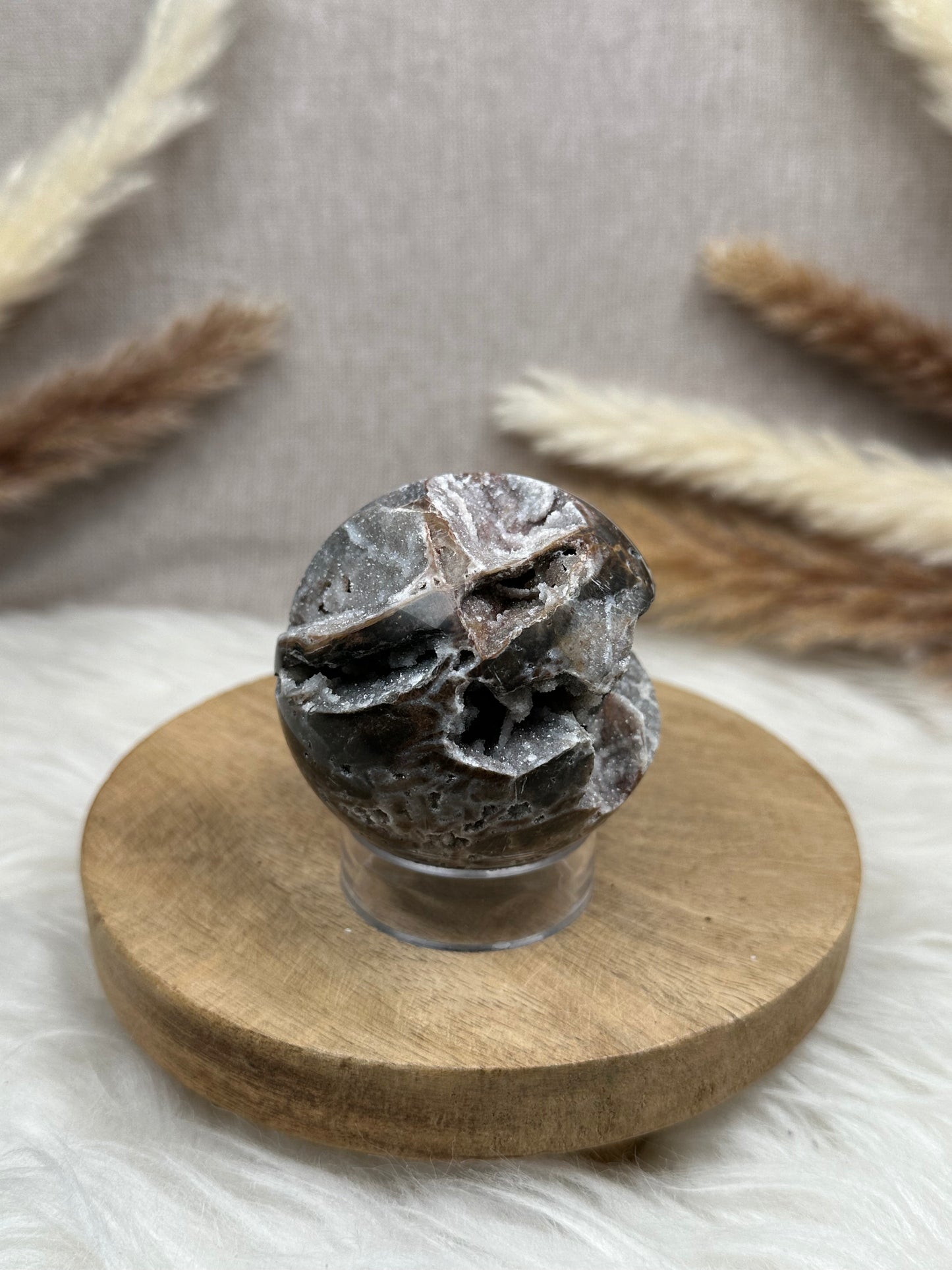 Druzy Chalcedon Kugel (7)