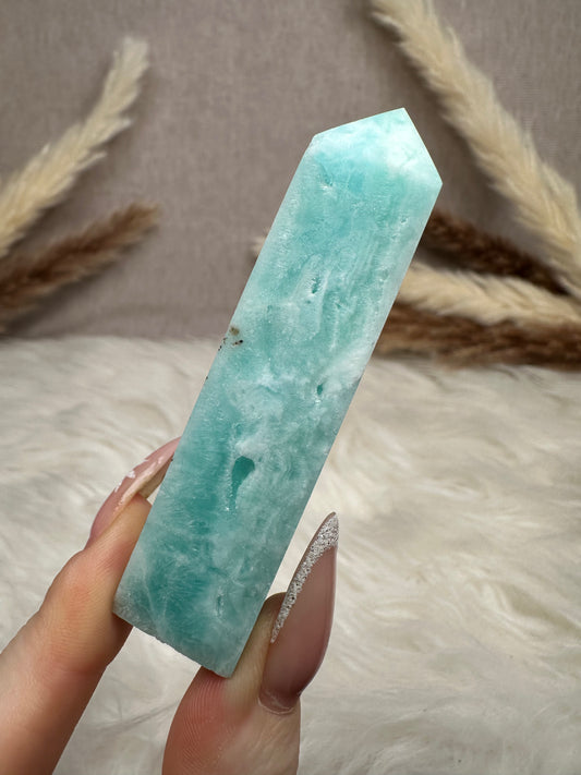 Blauer Aragonit Turm (2)