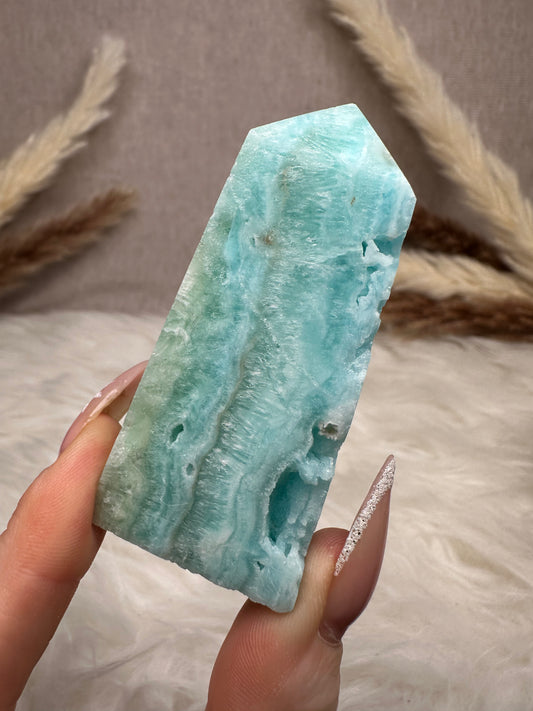 Blauer Aragonit Turm (3)