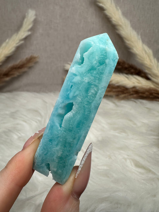 Blauer Aragonit Turm (4)