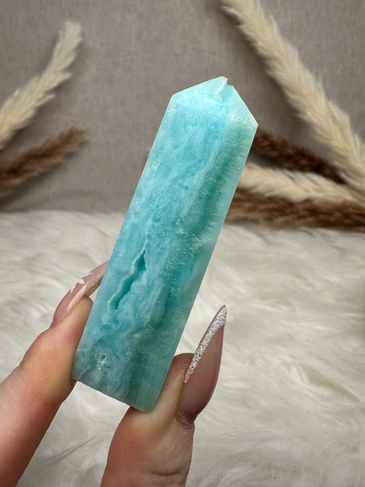 Blauer Aragonit Turm (5)