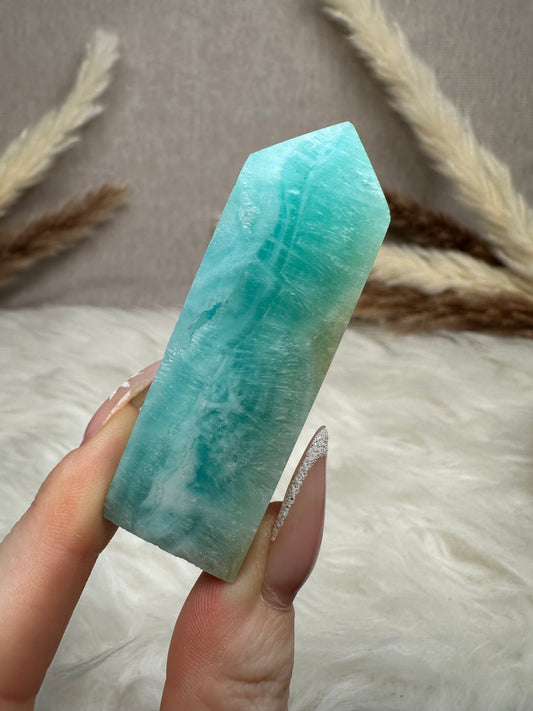 Blauer Aragonit Turm (6)