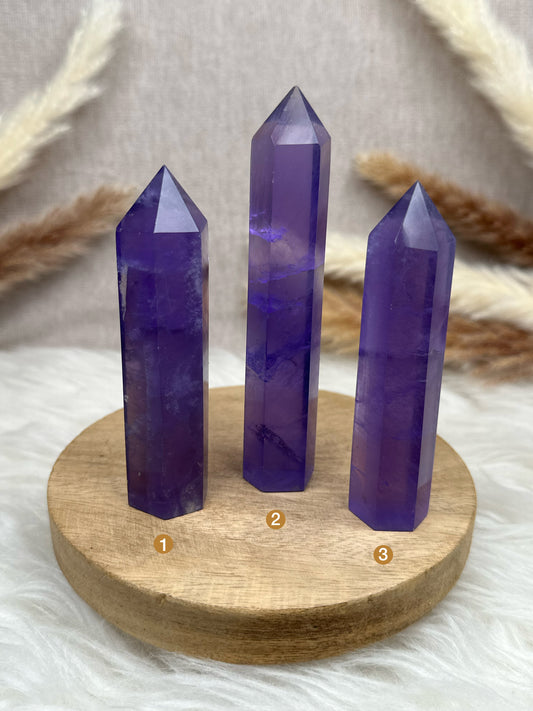 Lila Fluorit Türme (1-3)