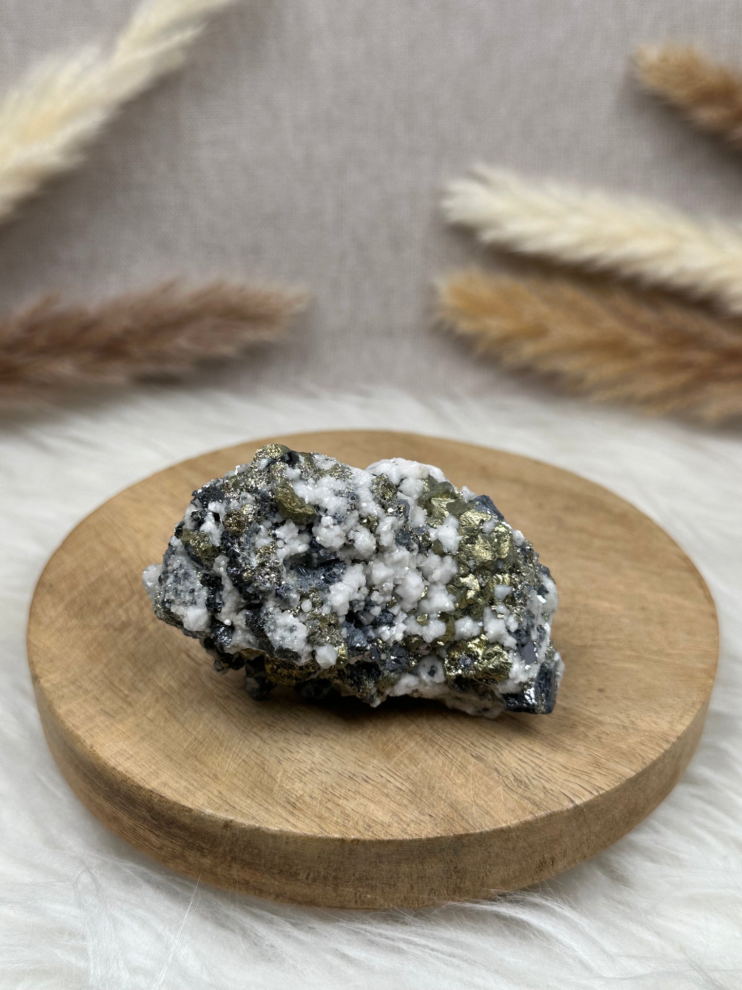 Galenit mit Pyrit & Dolomit Cluster (1)